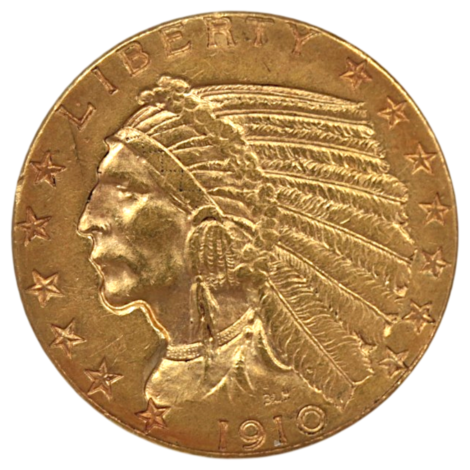 アメリカ 5ドル金貨 1910年 インディアンヘッド