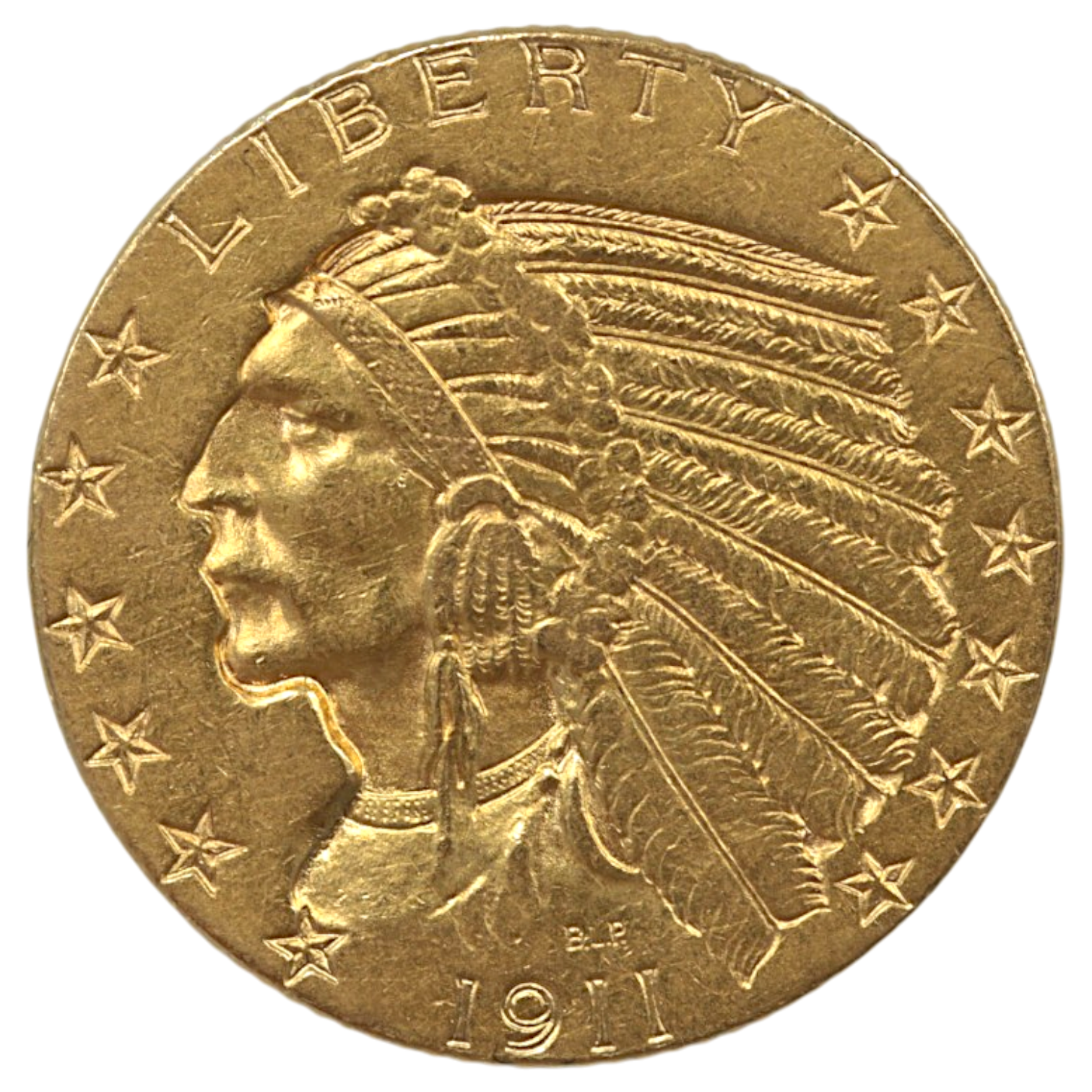 アメリカ 5ドル金貨 1911年 インディアンヘッド