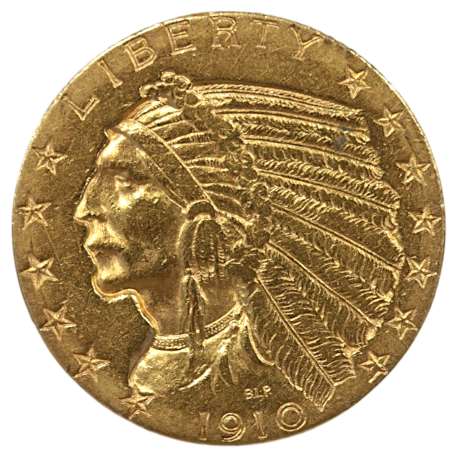 アメリカ 5ドル金貨 1910年 インディアンヘッド