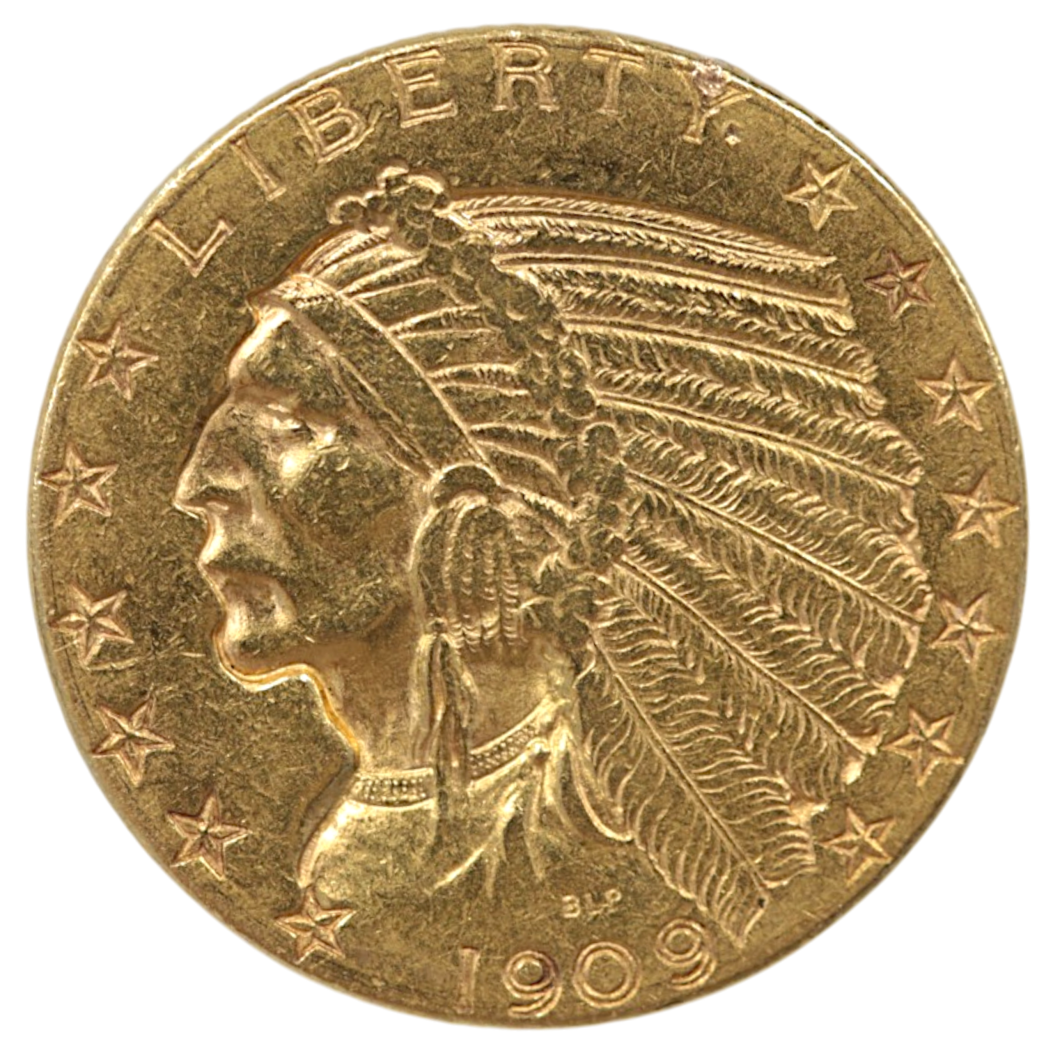 アメリカ 5ドル金貨 1909年 インディアンヘッド