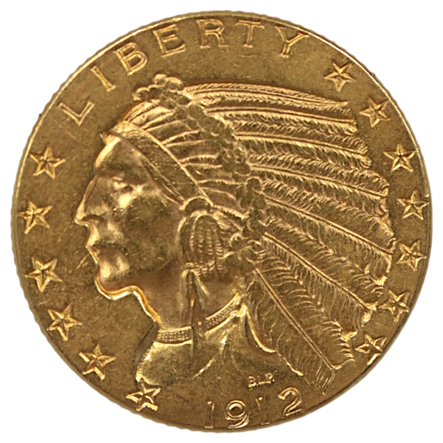 アメリカ 5ドル金貨 1912年 インディアンヘッド