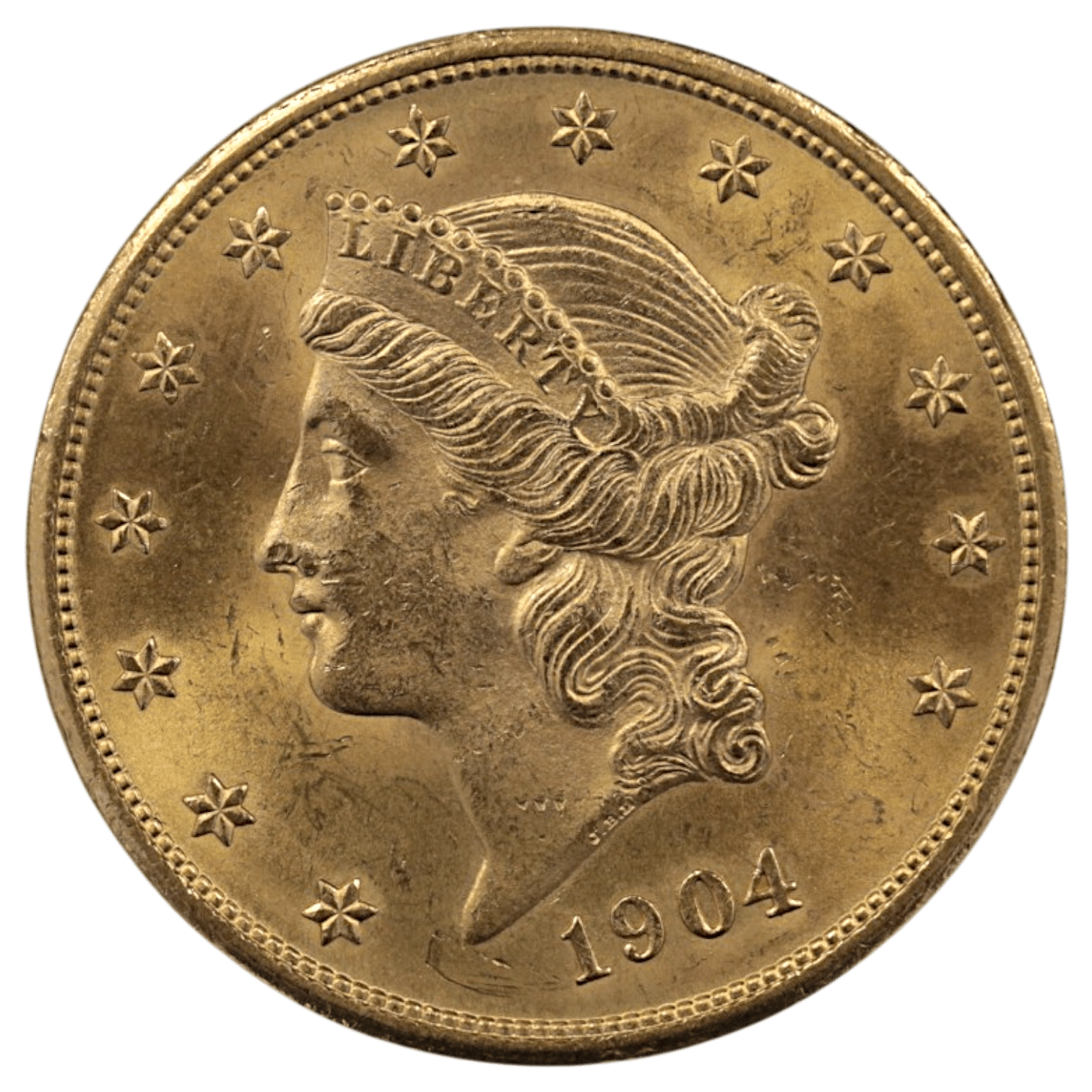 アメリカ 20ドル金貨 1904年 フィラデルフィア鋳 リバティ - NJ BUYER'S MARKETPLACE
