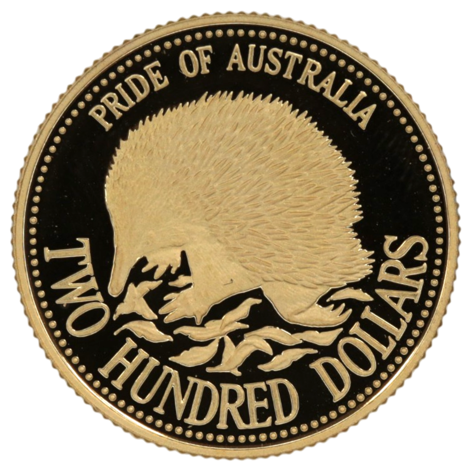 オーストラリア 200ドル金貨 1992年 ハリネズミ