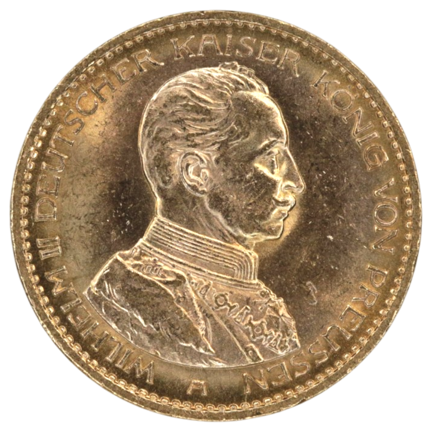 ドイツ 20マルク金貨 1914年 ベルリン鋳 ウィルヘルム2世