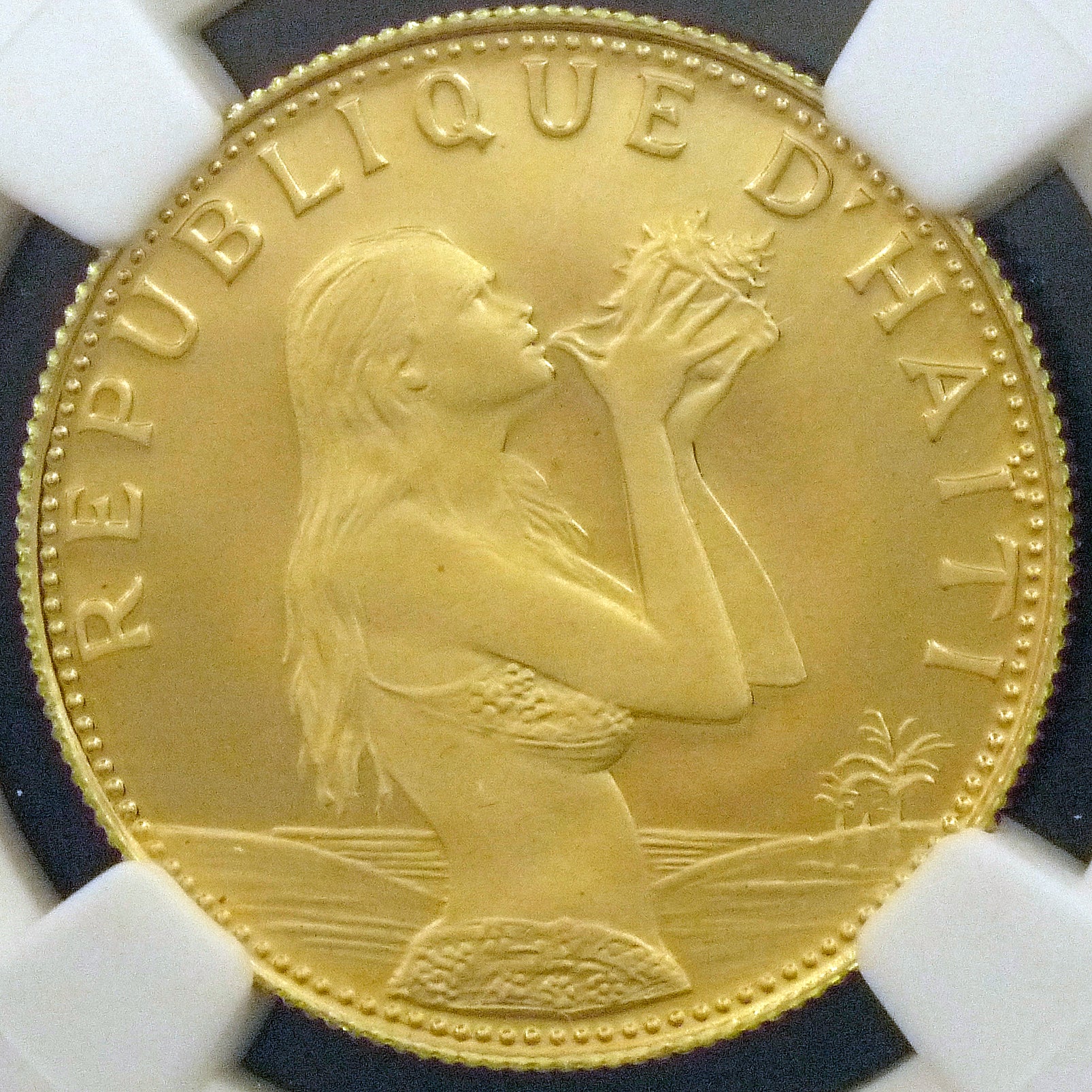 Haiti 500 Gourden Gold Coins 1973 Haiti Maiden