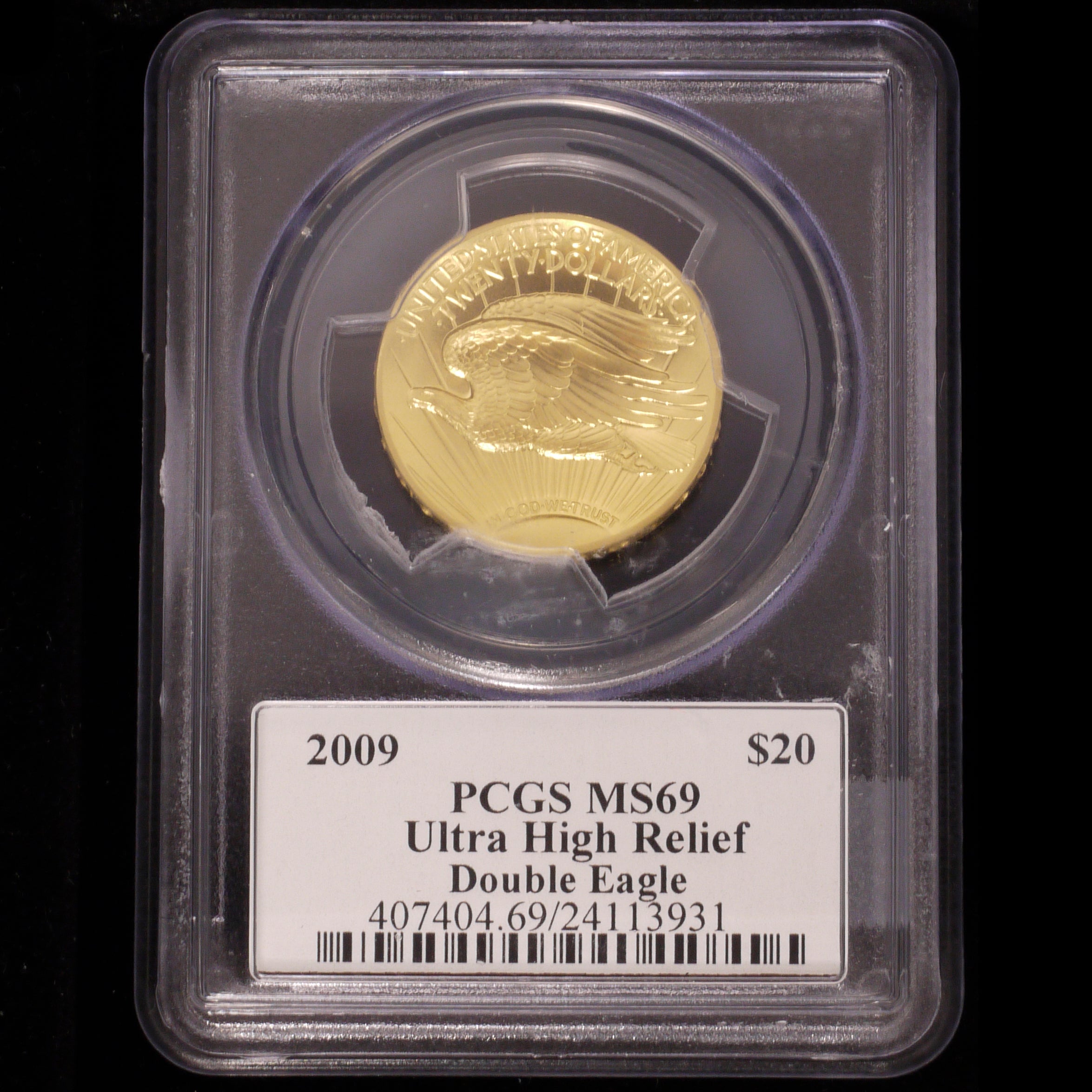 US 20 dollar gold coins 2009 Ultra High Relief PCGS MS69