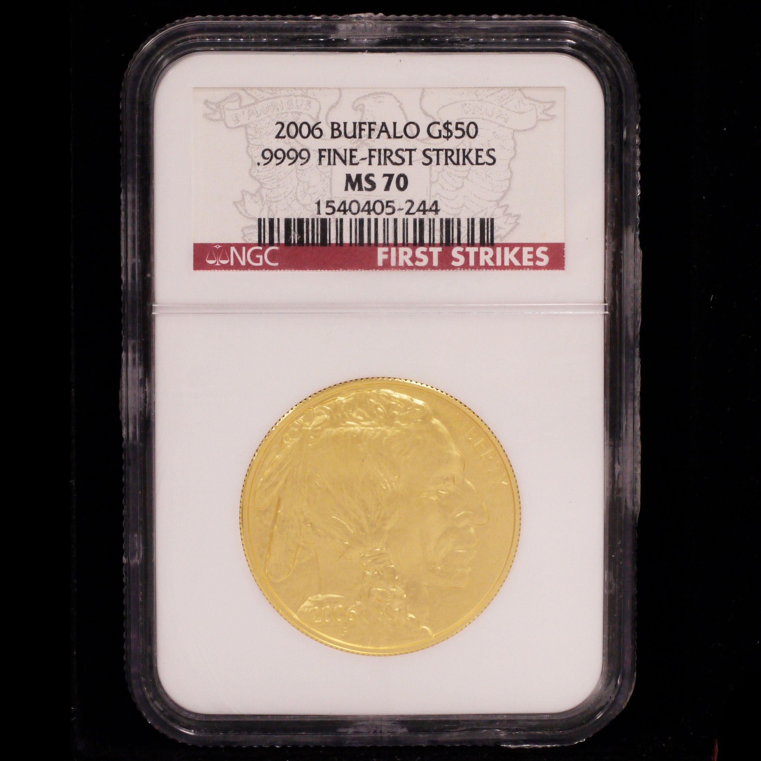 US 50 dollar gold coins 2006 Buffalo NGC MS70 FIRST STRIKE highest appraisal