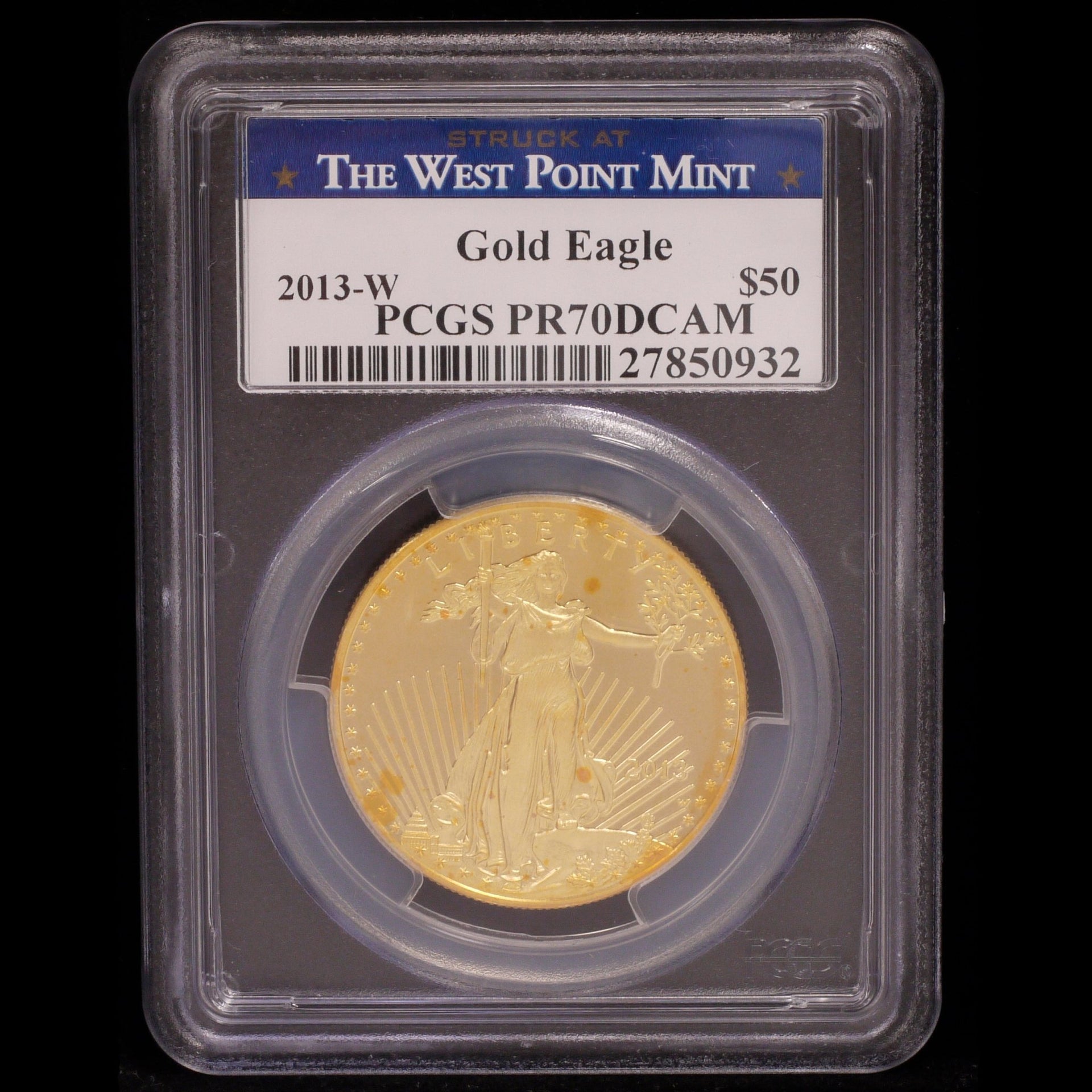 日本 2001年 50円金貨 - PCGS PR70 - トップポップ?? 桜、平成13年 アメリカ