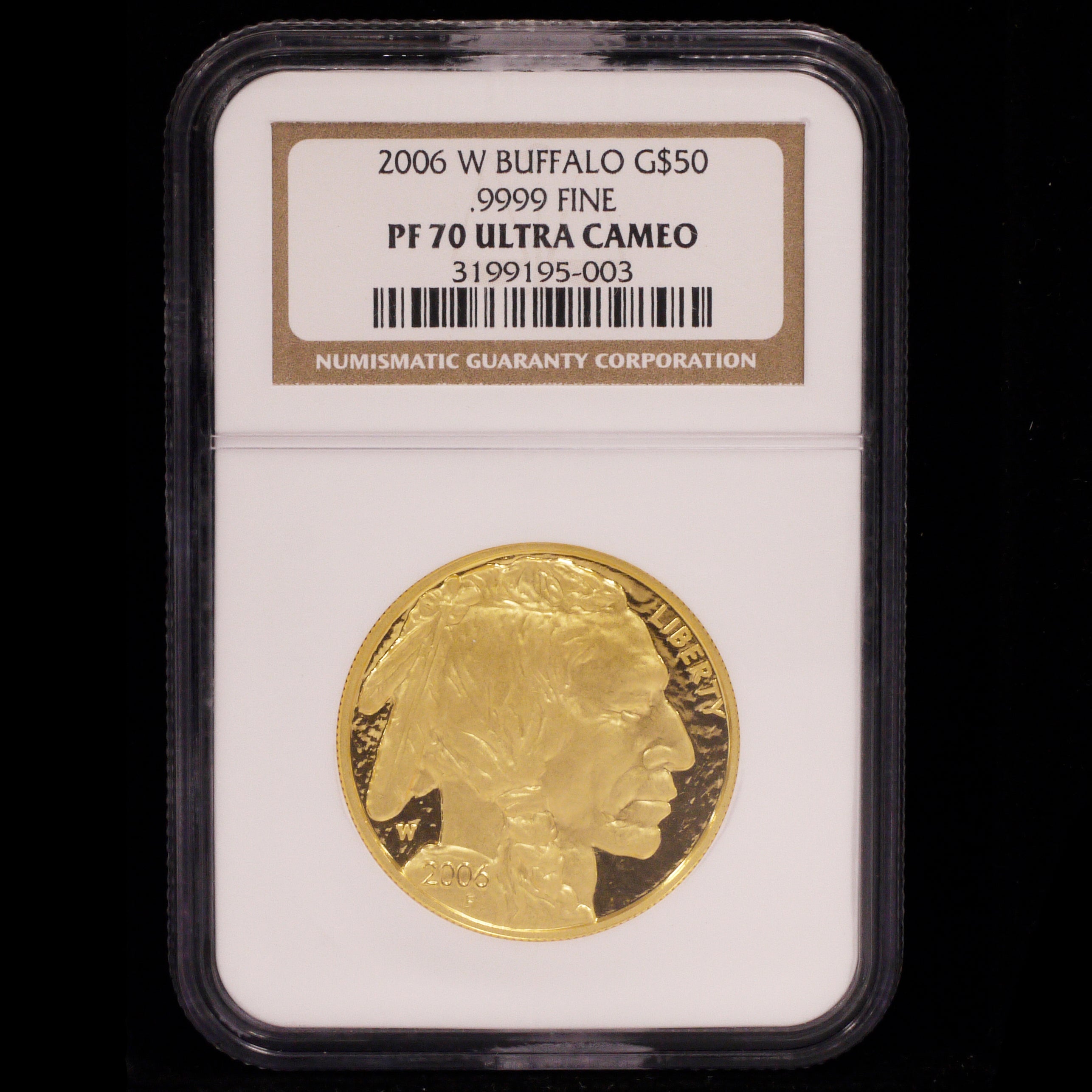 USA 50 Gold Coin 2006 Buffalo NGC PF70 Ultra Cameo The highest appraisal