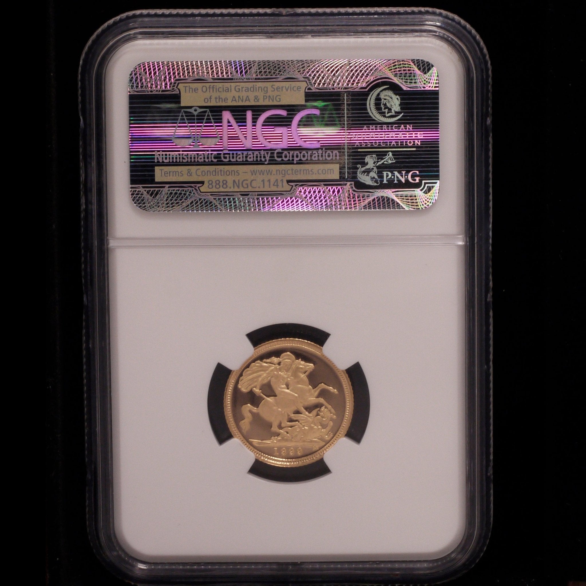 イギリス 1/2ソヴリン金貨 1999年 エリザベス2世 NGC PF69 ULTRA CAMEO - NJ BUYER'S MARKETPLACE