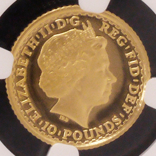 UK 10 Pound Gold Coin 2005 Britannia NGC PF70 Ultra Cameo