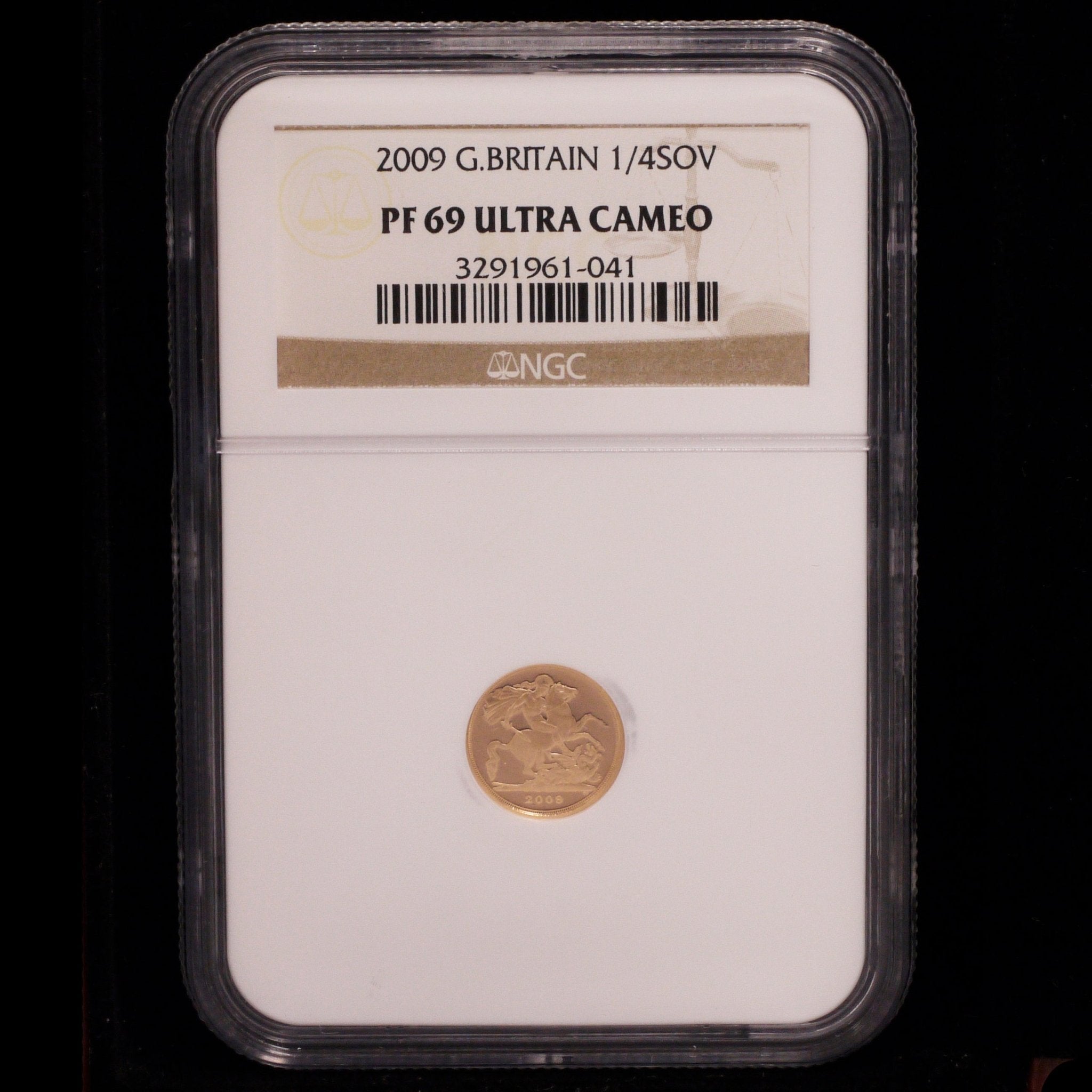 イギリス 1/4ソヴリン金貨 2009年 エリザベス2世 NGC PF69 ULTRA CAMEO - NJ BUYER'S MARKETPLACE
