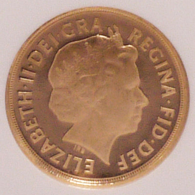 UK 1/4 Sovelin Gold Coin 2009 Elizabeth II PF69 Ultra Cameo