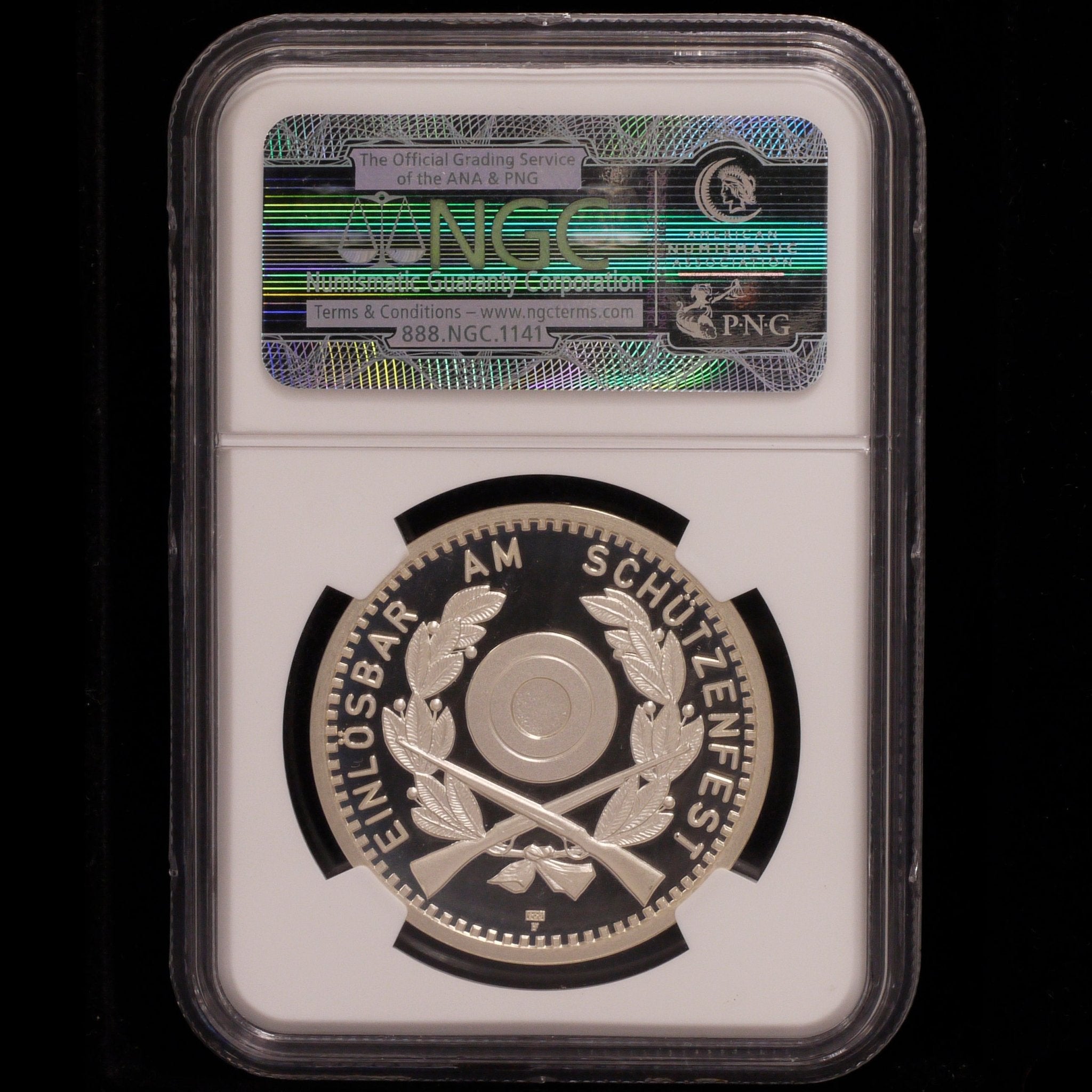 スイス 50フラン銀貨 1990年 射撃祭 NGC PF69 ULTRA CAMEO - NJ BUYER'S MARKETPLACE