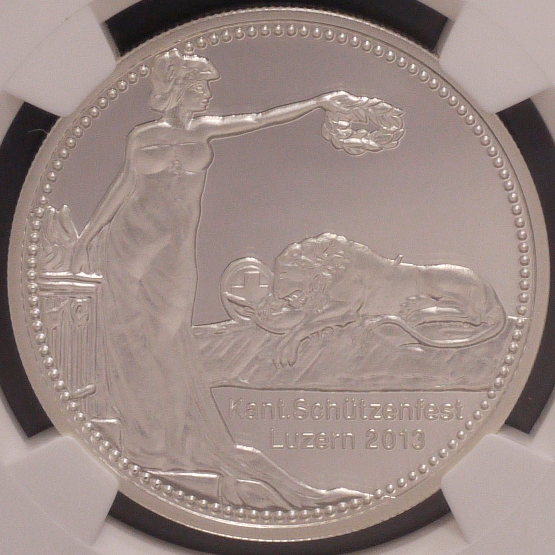 スイス 50フラン銀貨 2013年 射撃祭 NGC PF69 ULTRA CAMEO - NJ BUYER'S MARKETPLACE