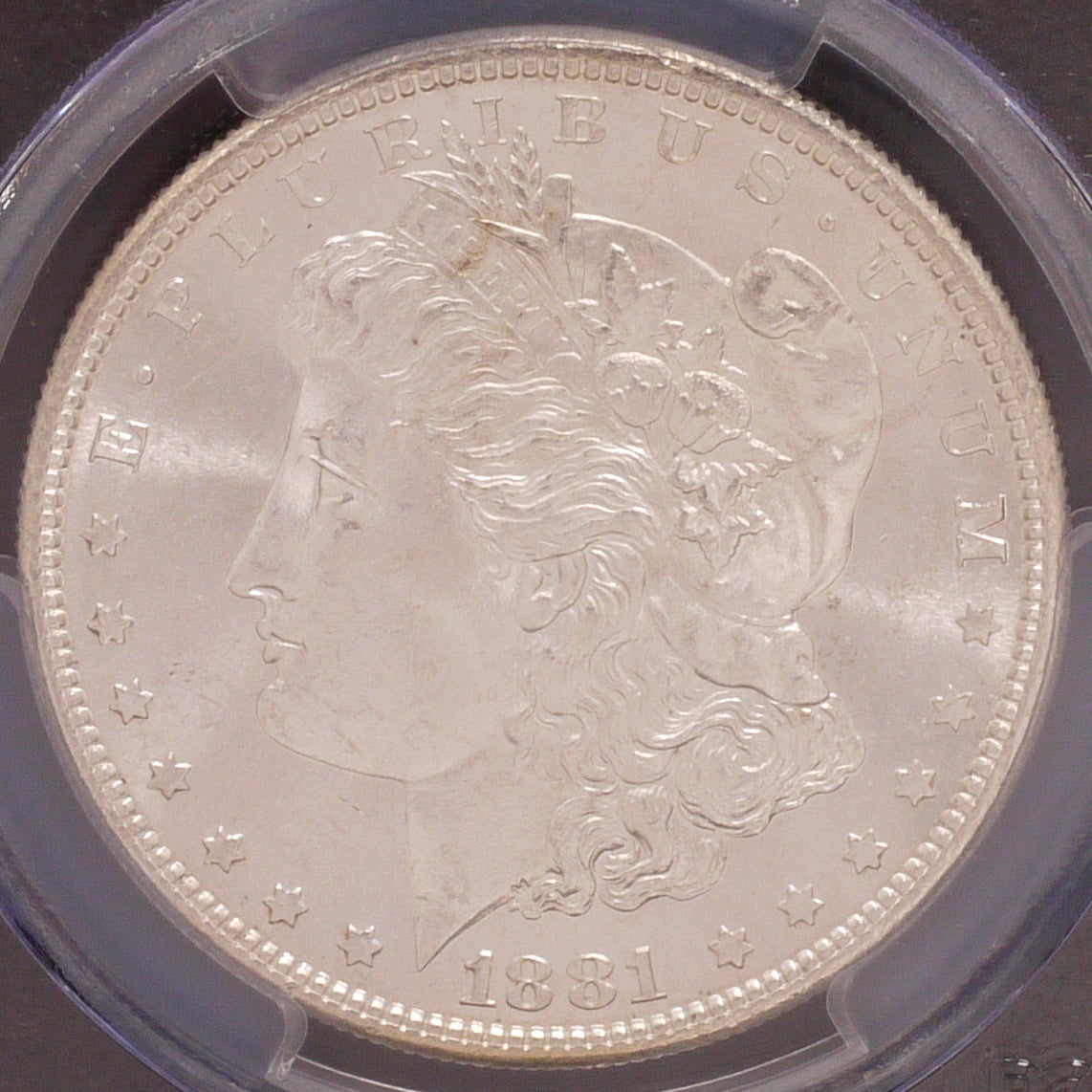 USA 1 dollar silver coin 1881 Morgan Dollar PCGS MS64