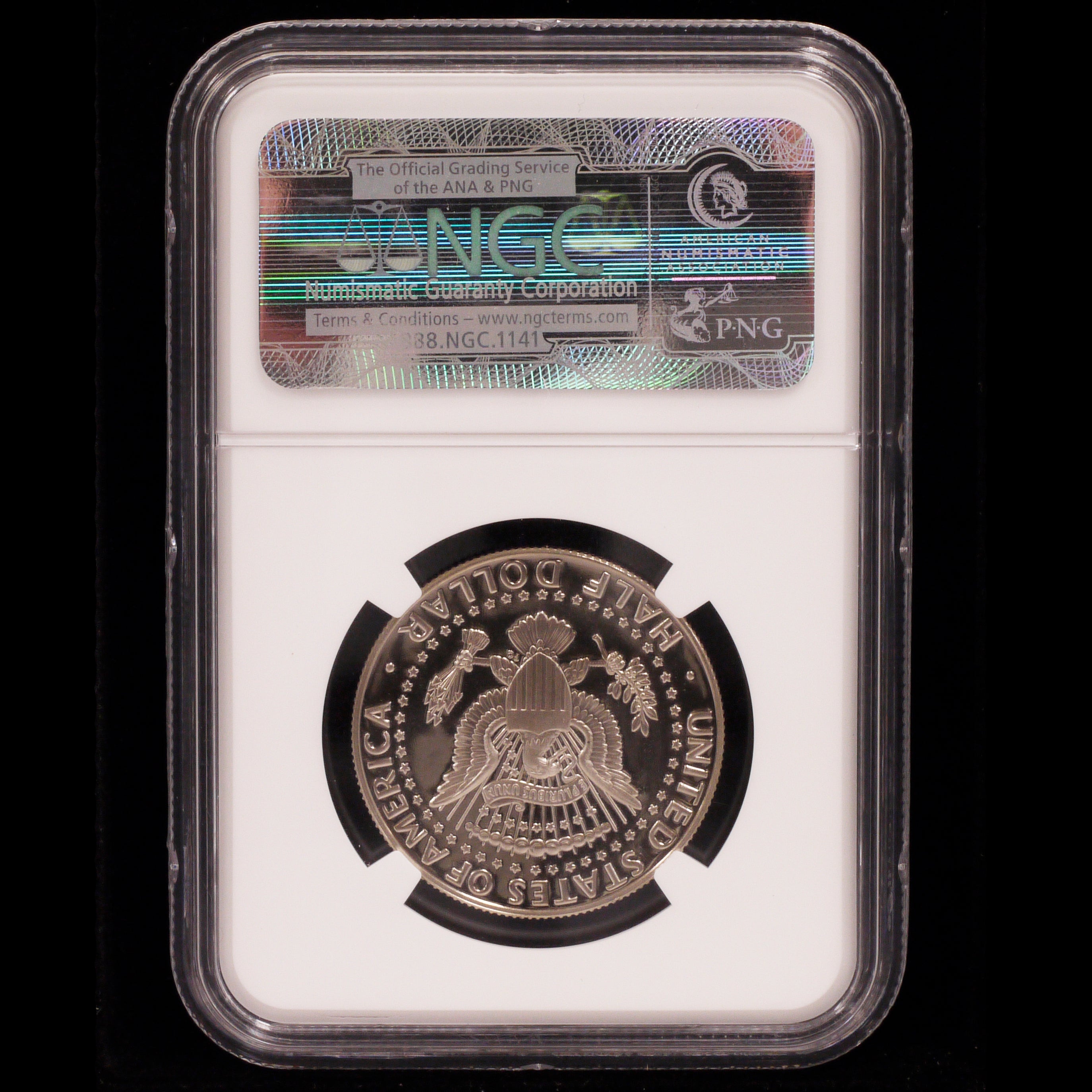 US 50 cent white copper coin 2008 President Kennedy NGC PF70 Ultra Cameo