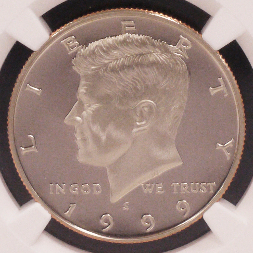 US 50 cent white copper coin 2008 President Kennedy NGC PF70 Ultra Cameo