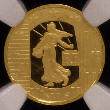 France 5 euro gold coins 2007 Marianne NGC PF67 Ultra Cameo