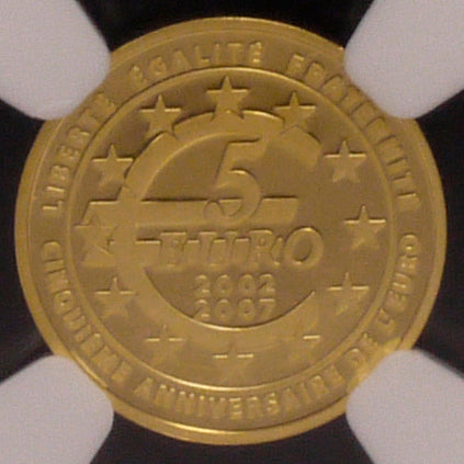 法國5歐元金幣2007 Marianne NGC PF67 Ultra Cameo