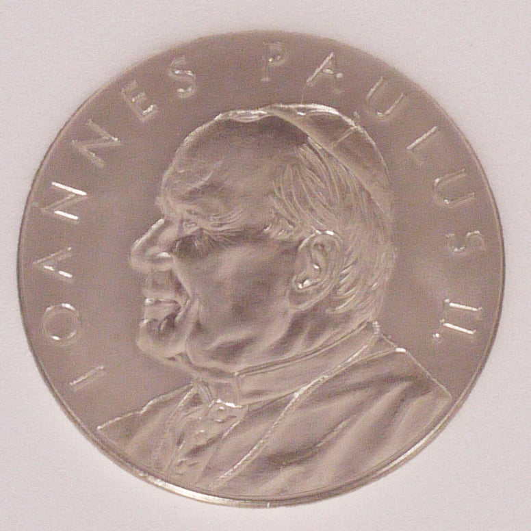 Malta 1 Lira White Credit 2005 John Paul II NNC MS70