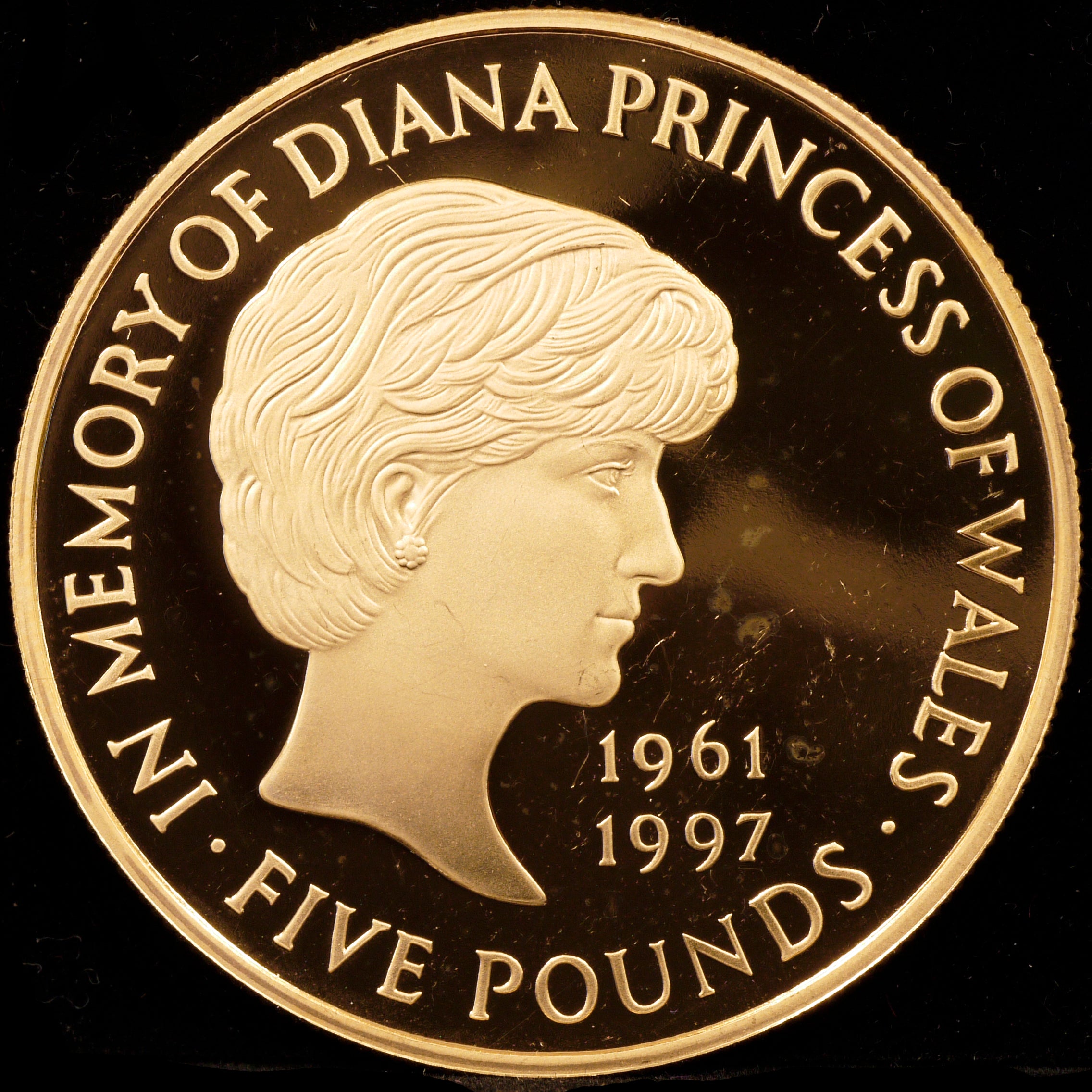 UK 5 pound gold coins 1999 Diana