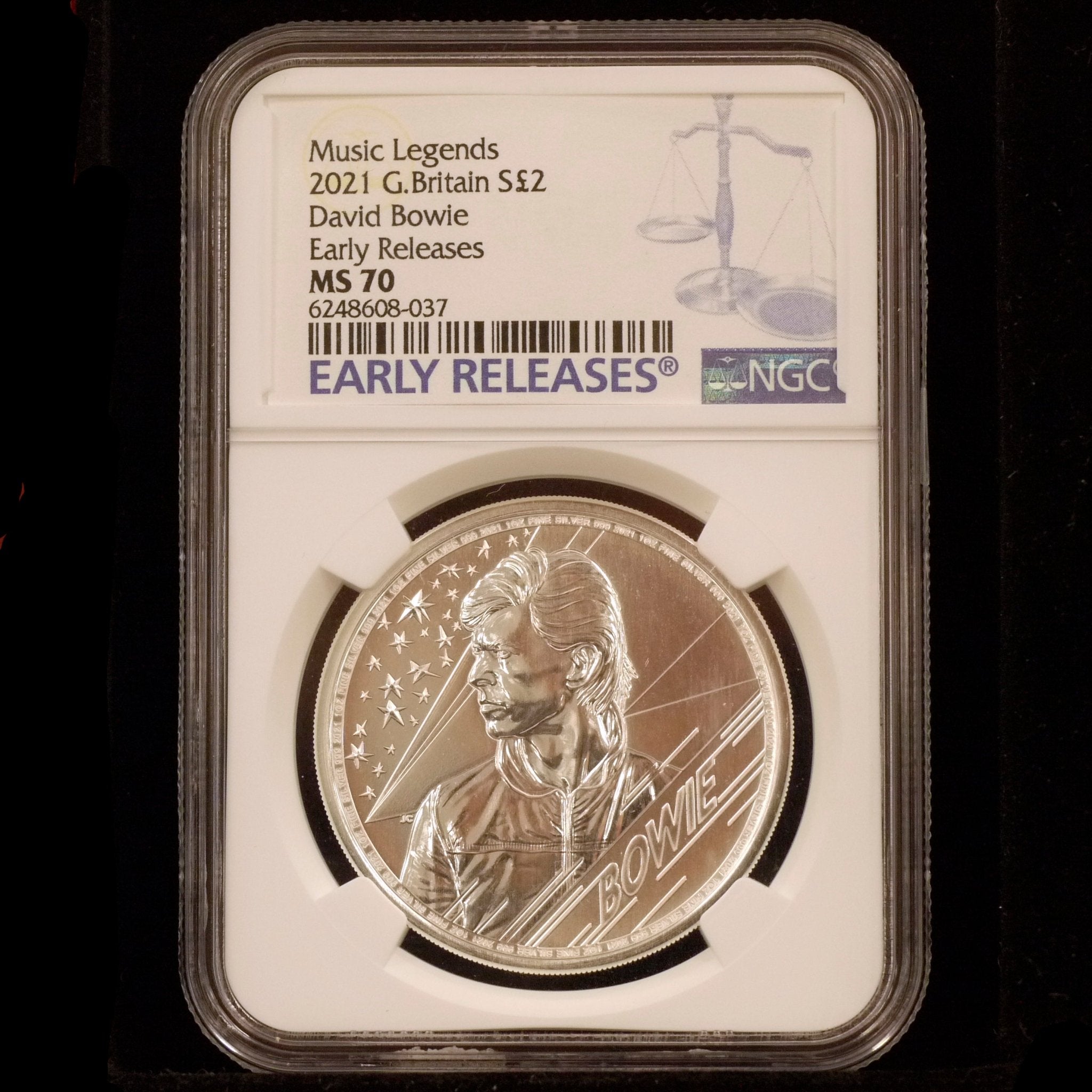 イギリス 2ポンド銀貨 2021年 デイヴィッド・ボウイ - NJ BUYER'S MARKETPLACE