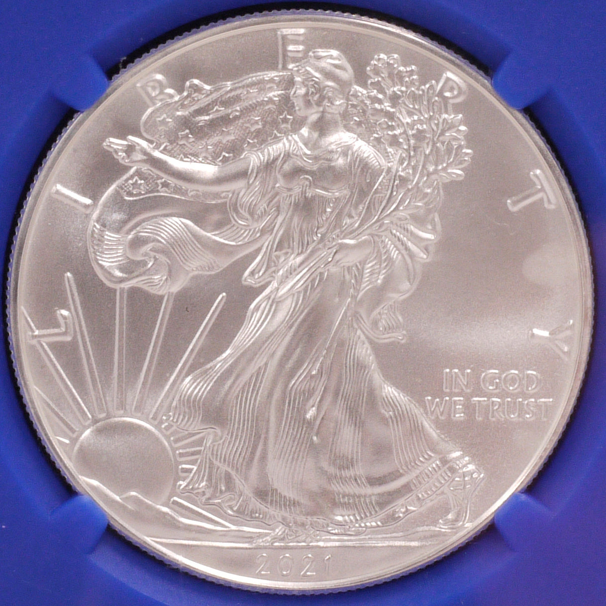 USA 1 dollar silver coin 2021 Walking Liberty NGC MS69 Early Release