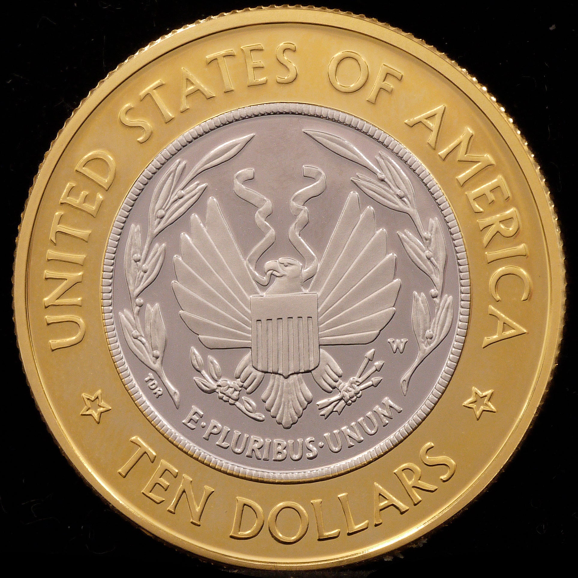 USA 10 -dollar gold coin 2000 torch