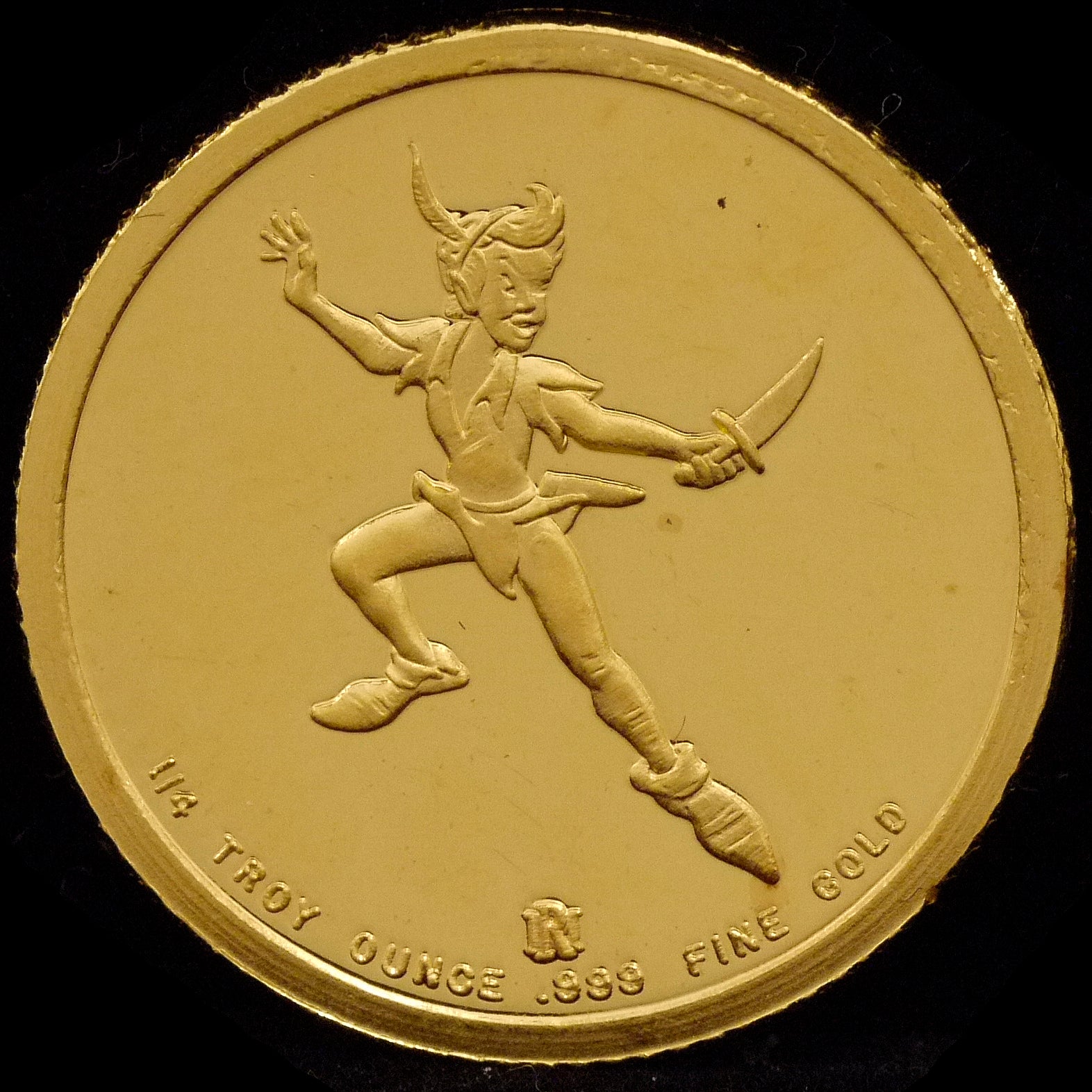 Disney 1/4OZ Gold Medal Peter Pan