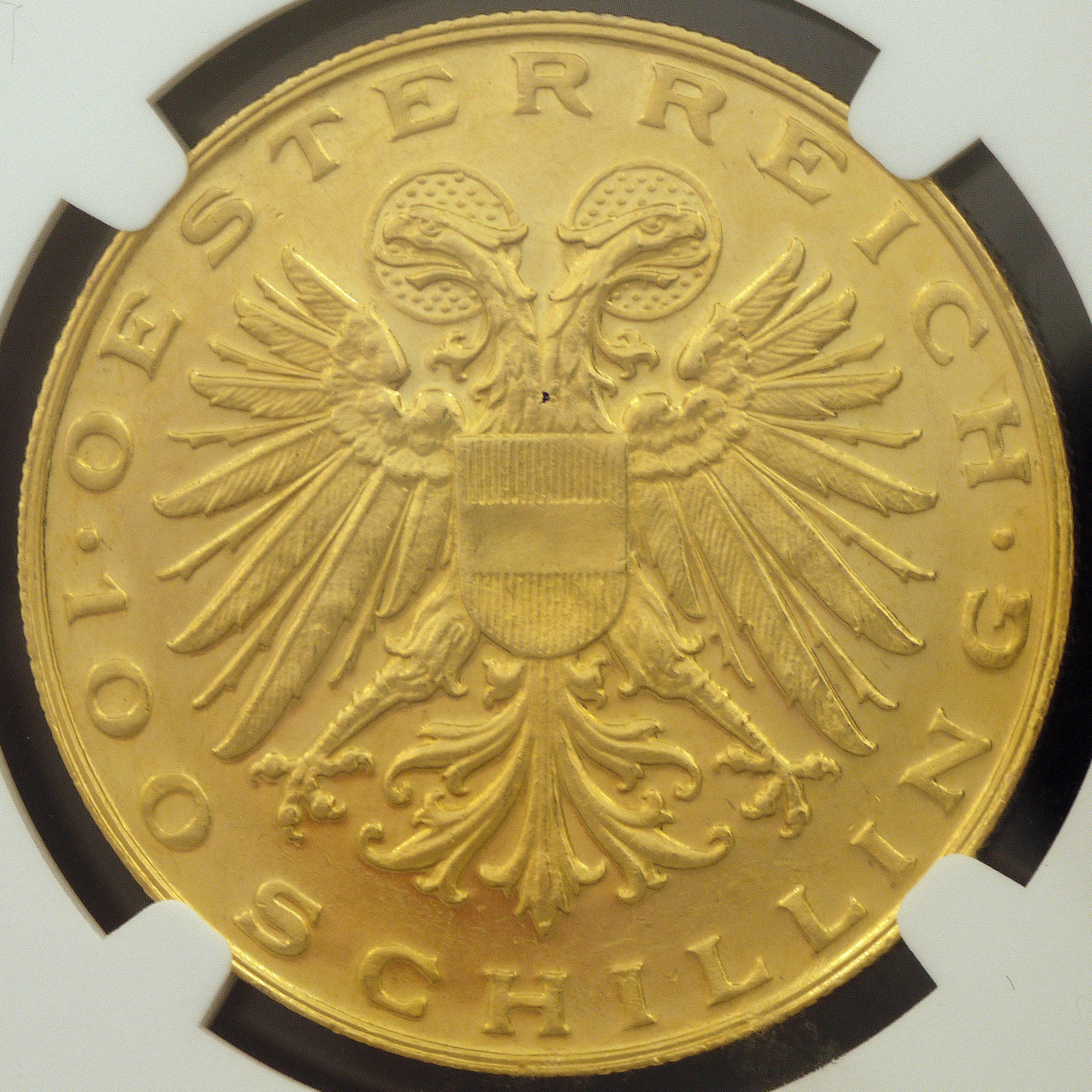 Austria 100 Singing Gold Coins 1936 Virgin and Child statue