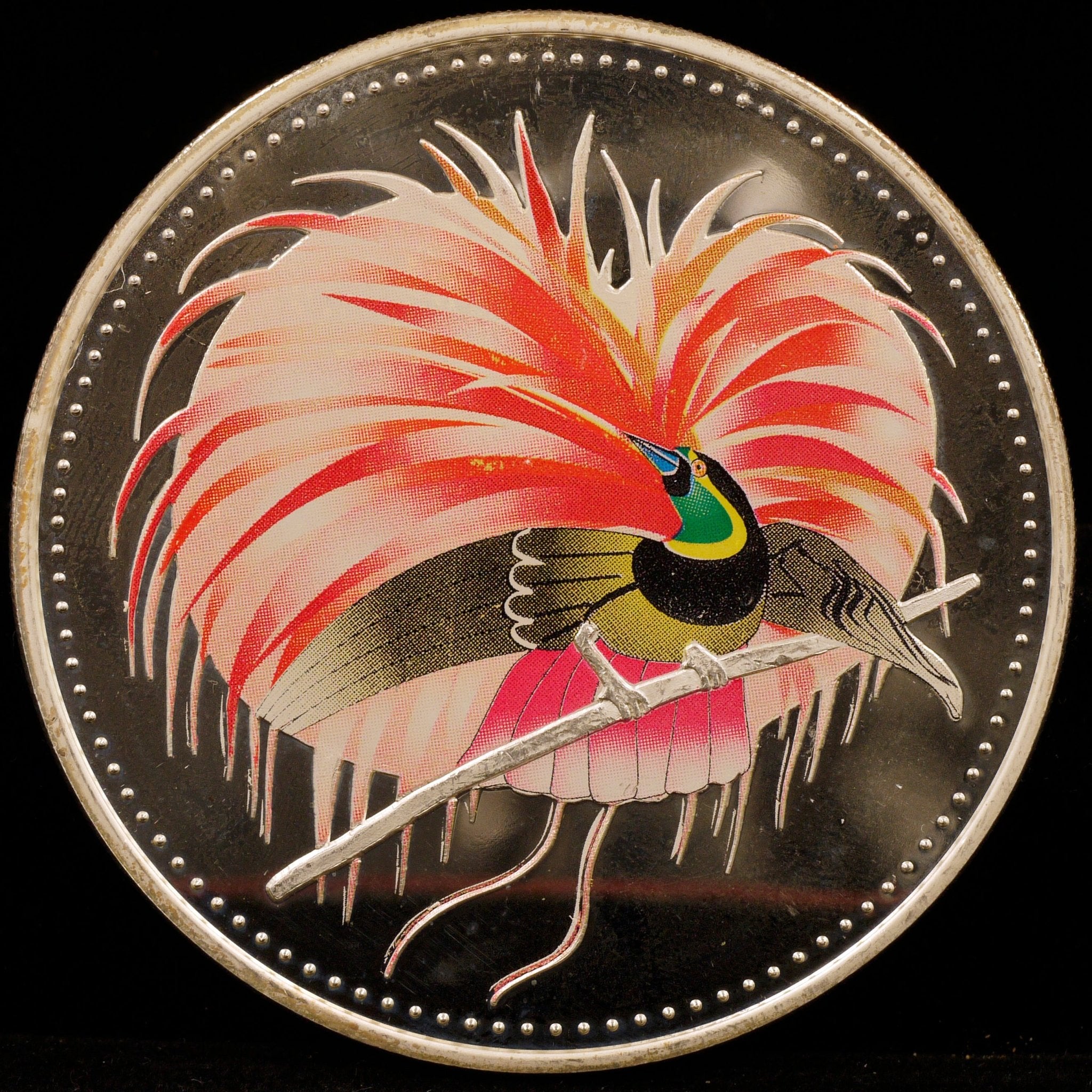 パプアニューギニア 25キナ銀貨 1994年 極楽鳥 - NJ BUYER'S MARKETPLACE