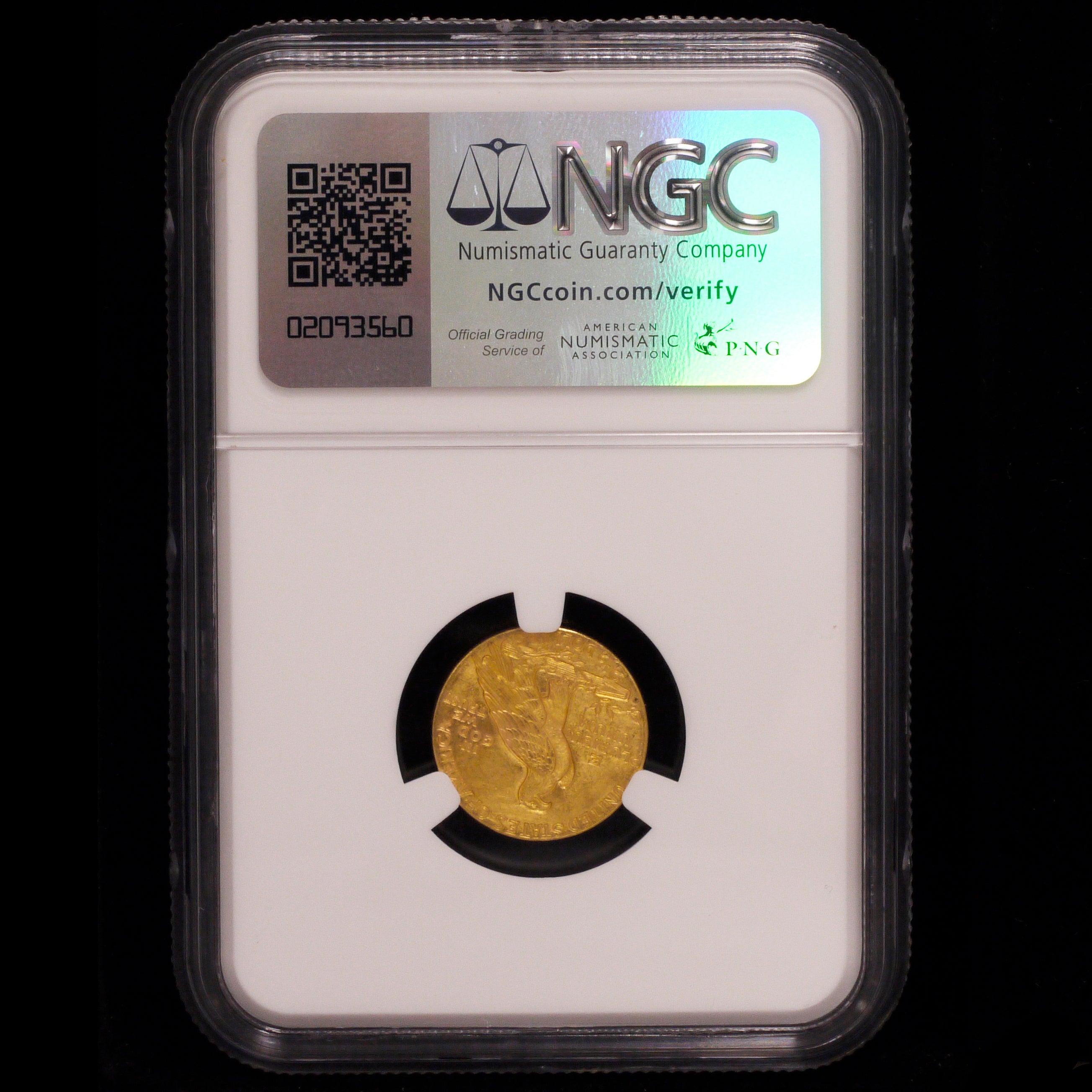 US 2.5 Gold coins 1910 Indian head NGC UNC Details