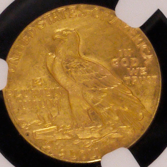 US 2.5 Gold coins 1910 Indian head NGC UNC Details