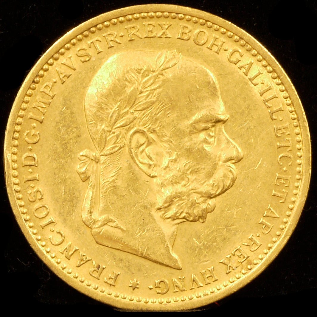 Austria 20 Colona Gold Coins 1893 Franz Joseph I