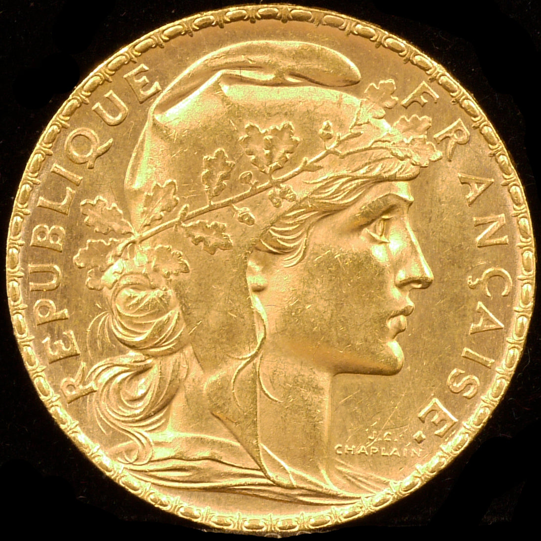 France 20 Fran Gold Coins 1913 Marianne