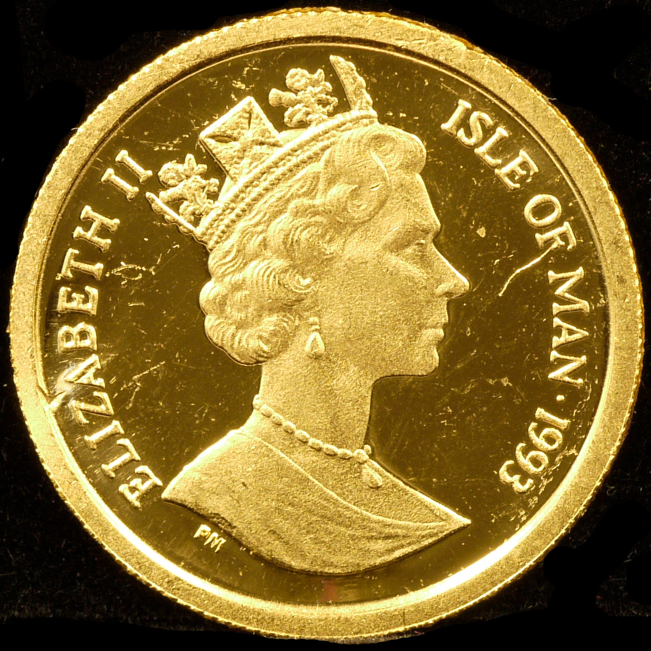 Man Island 1/10 Crown Gold Coins 1993 Makeoon