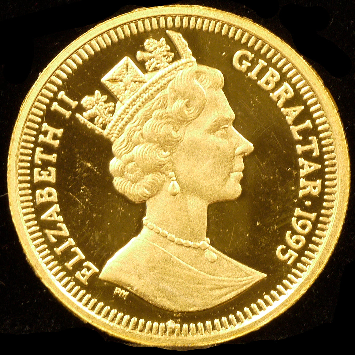 Gibraltar 1/5 Royal gold coin 1995 Collie