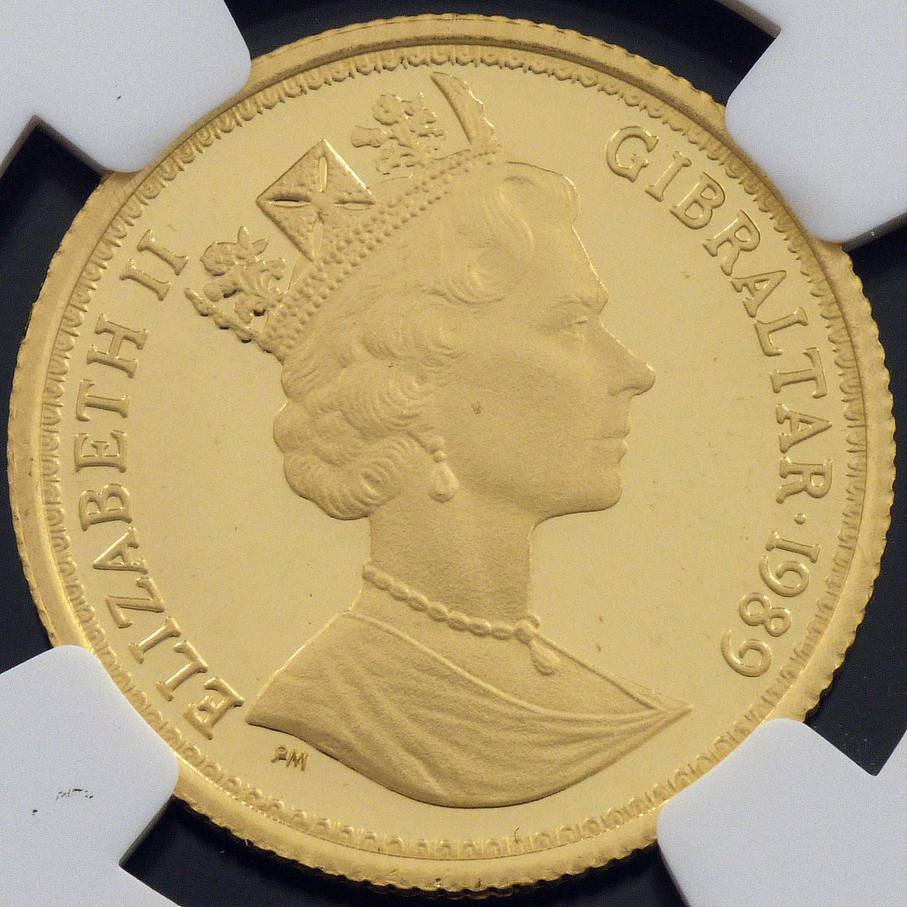 Gibraltar Sovelin Gold Coin 1989 Una and Lion