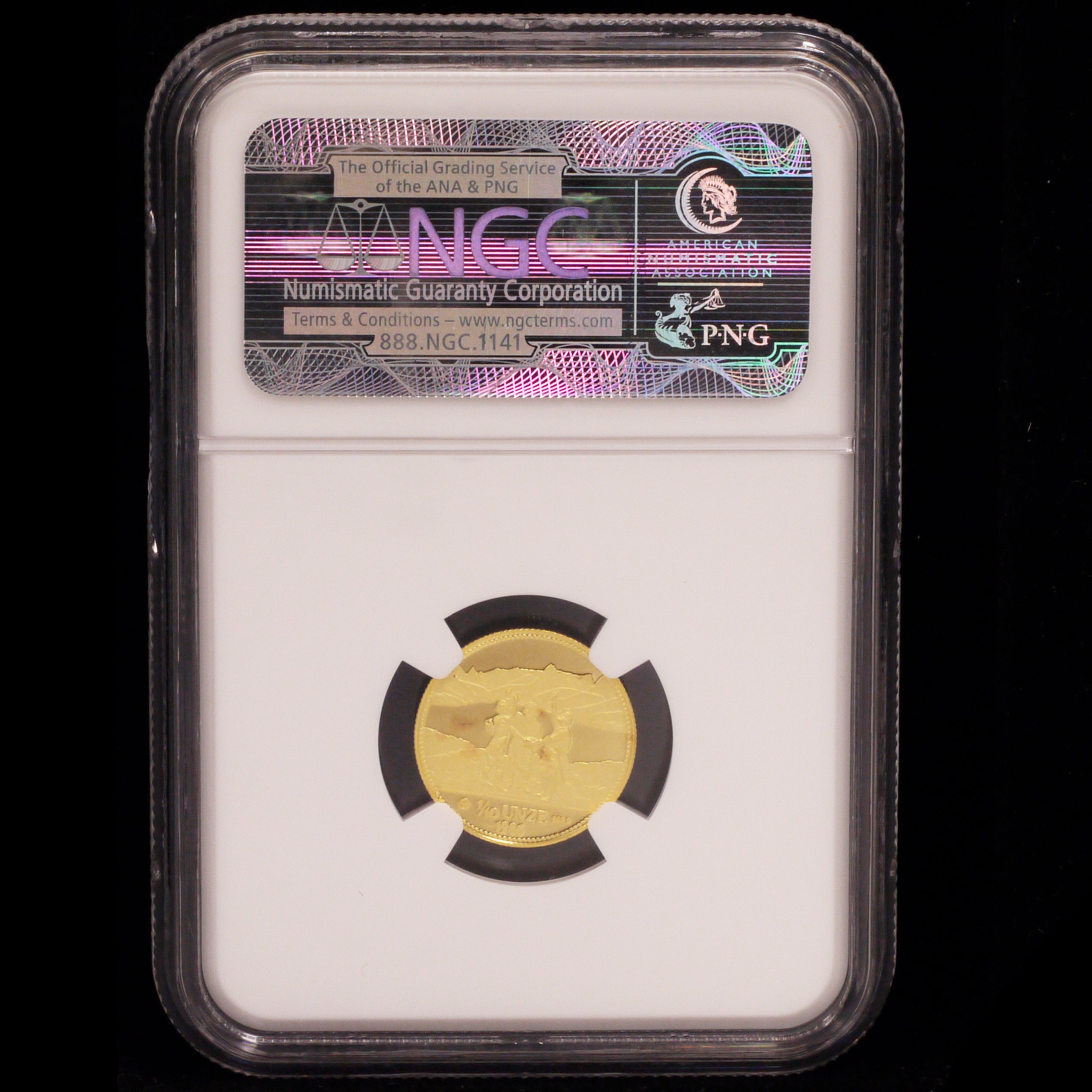 Switzerland 1/10OZ Gold Medal 1986 NGC PF69 Ultra Cameo