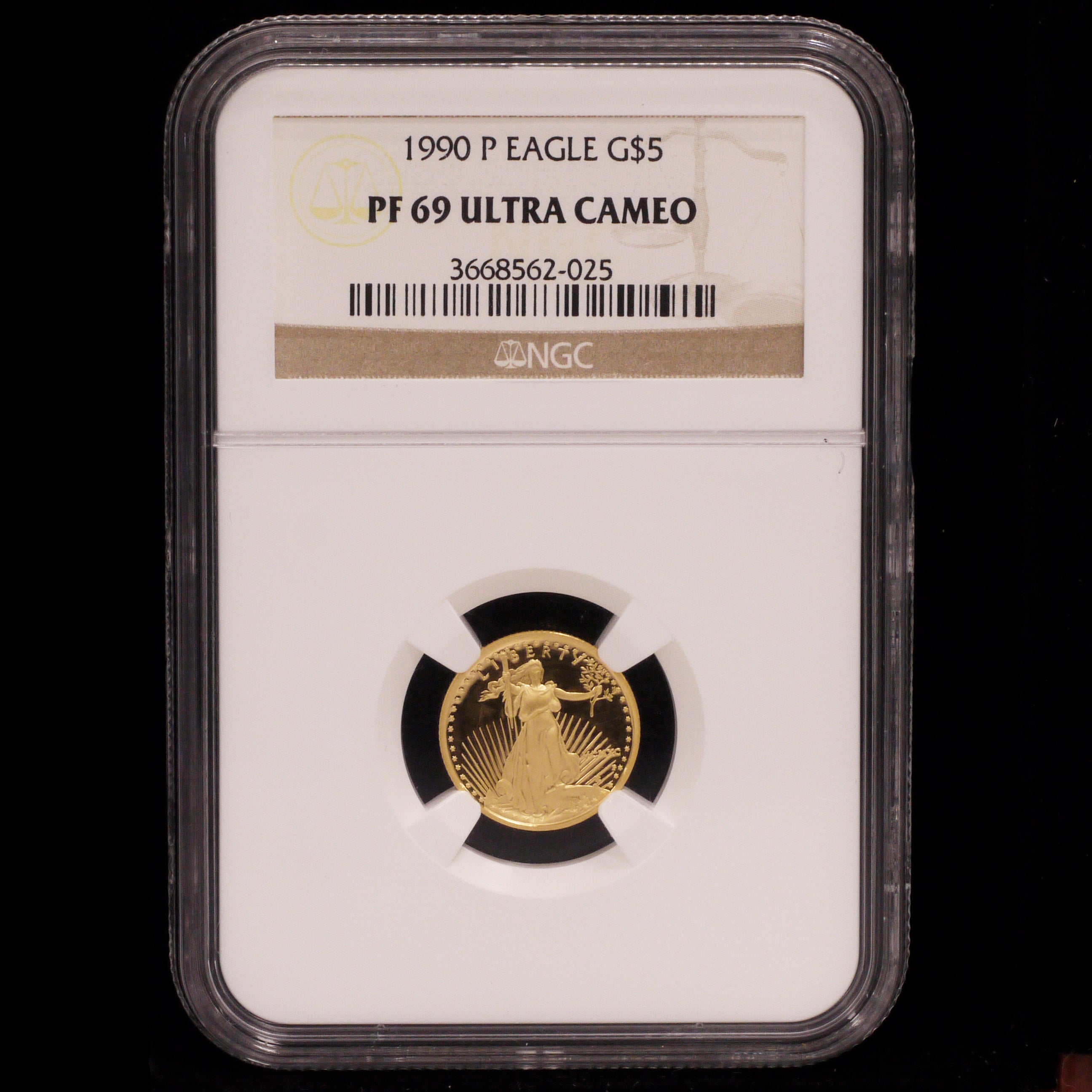 美国5金币1990 Liberty NGC PF69 Ultra Cameo