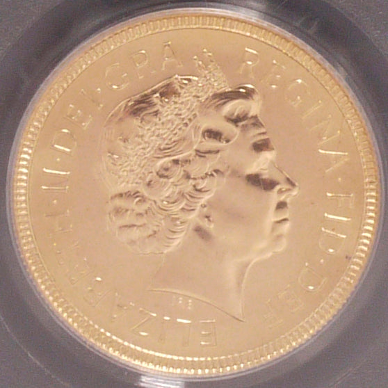 UK 1/2 Sovelin gold coin 2000 Elizabeth II PCGS MS67 Mellennium 1st Strike