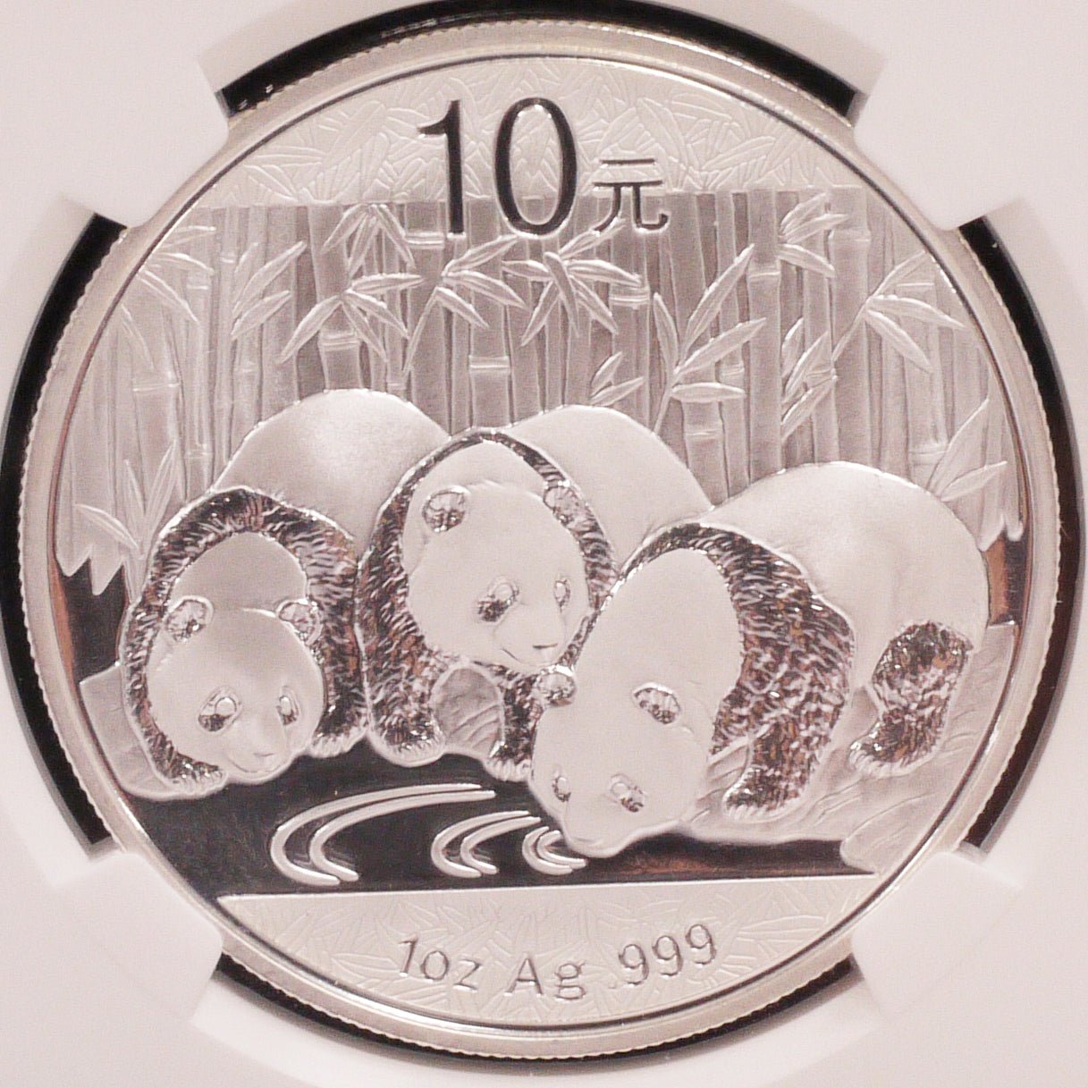 2013年中国パンダ銀貨10元1オンス 72458