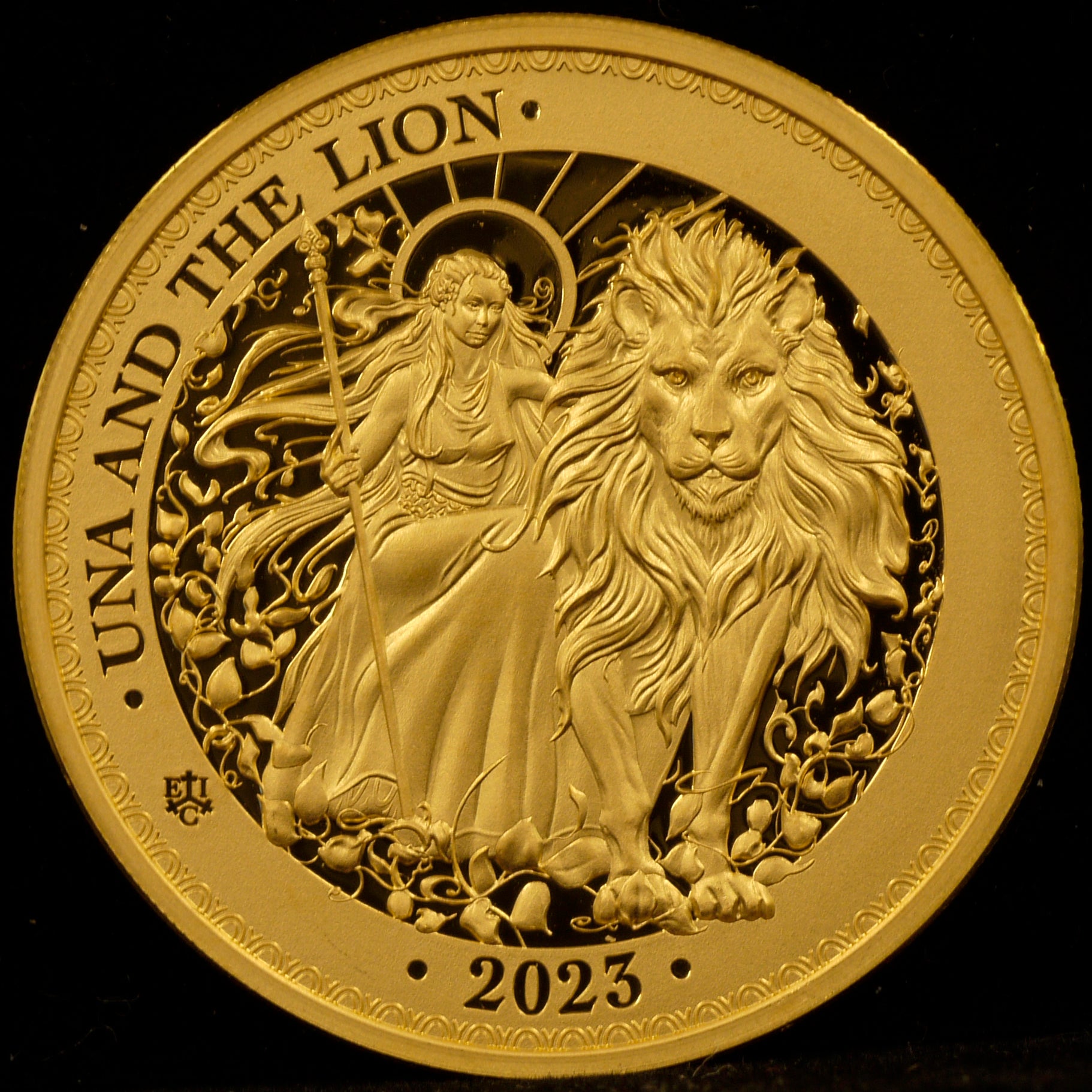 St. Helena 5 Pound Gold Coins 2023 Una and Lion