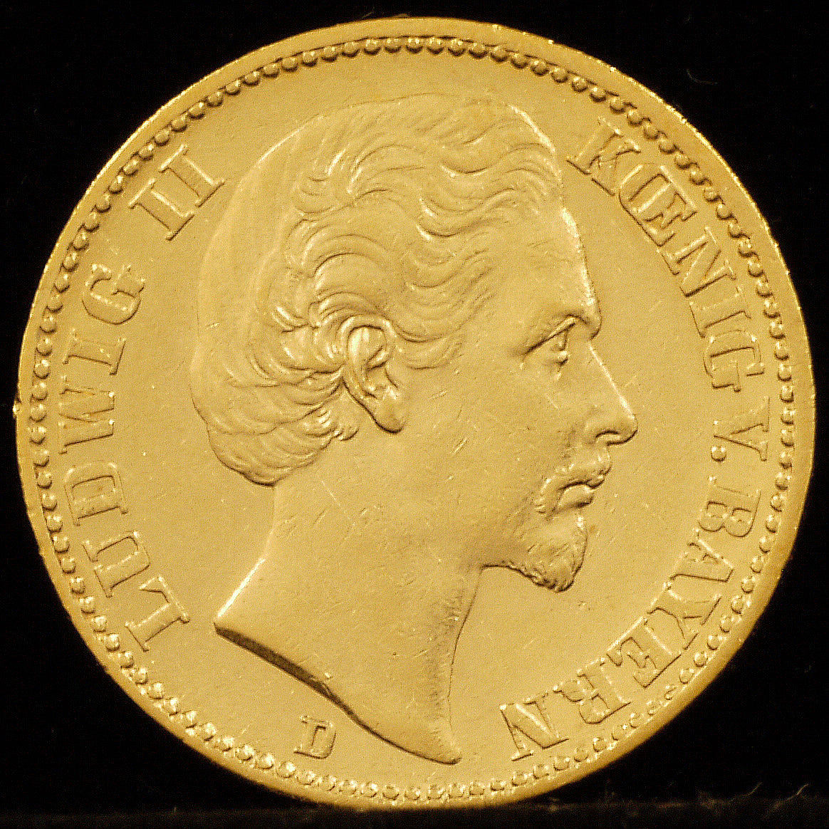 Germany 20 Marc Gold Coins 1873 Ludwig II