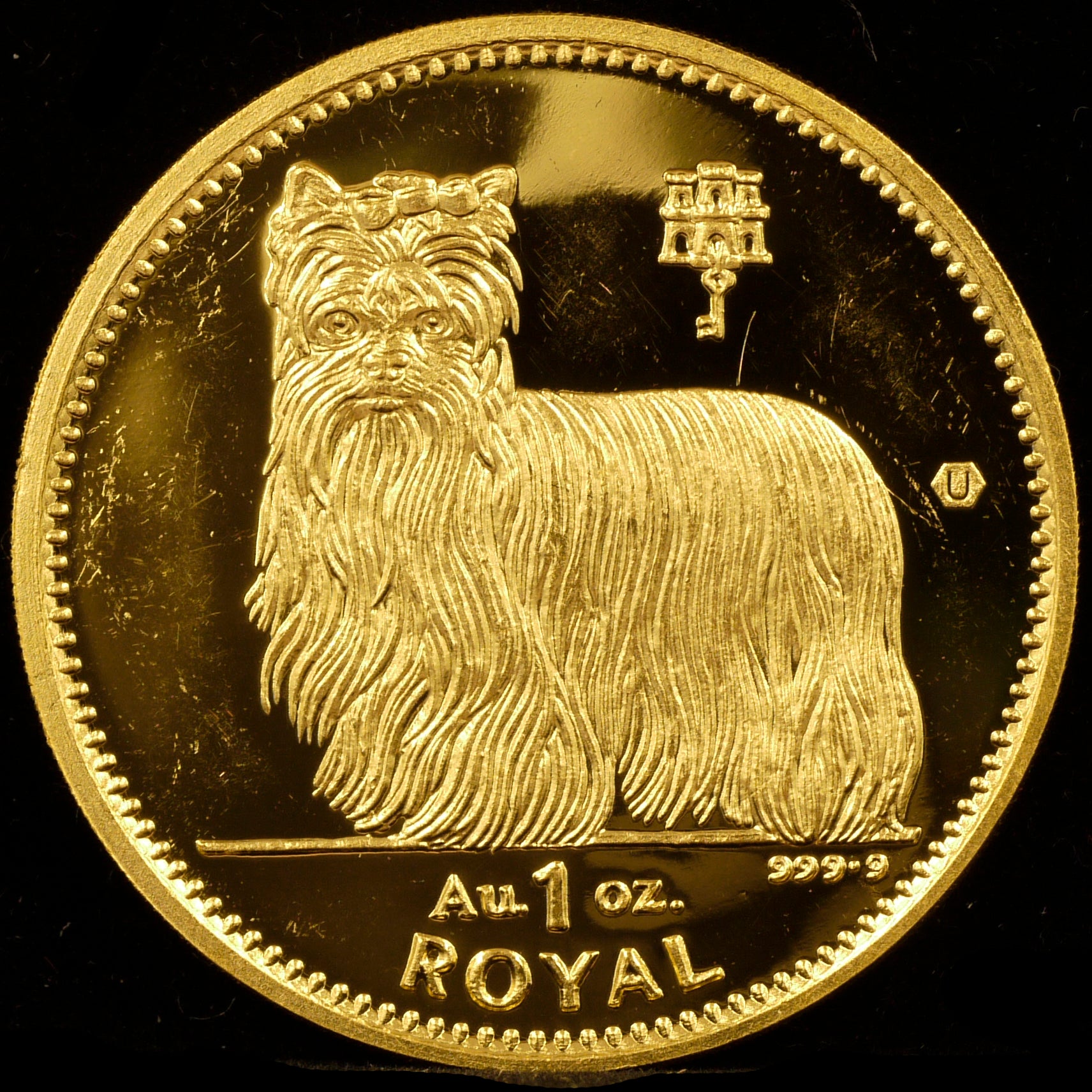 Gibraltar 1 Royal Gold Coin 1997 Yorkshire Terrier