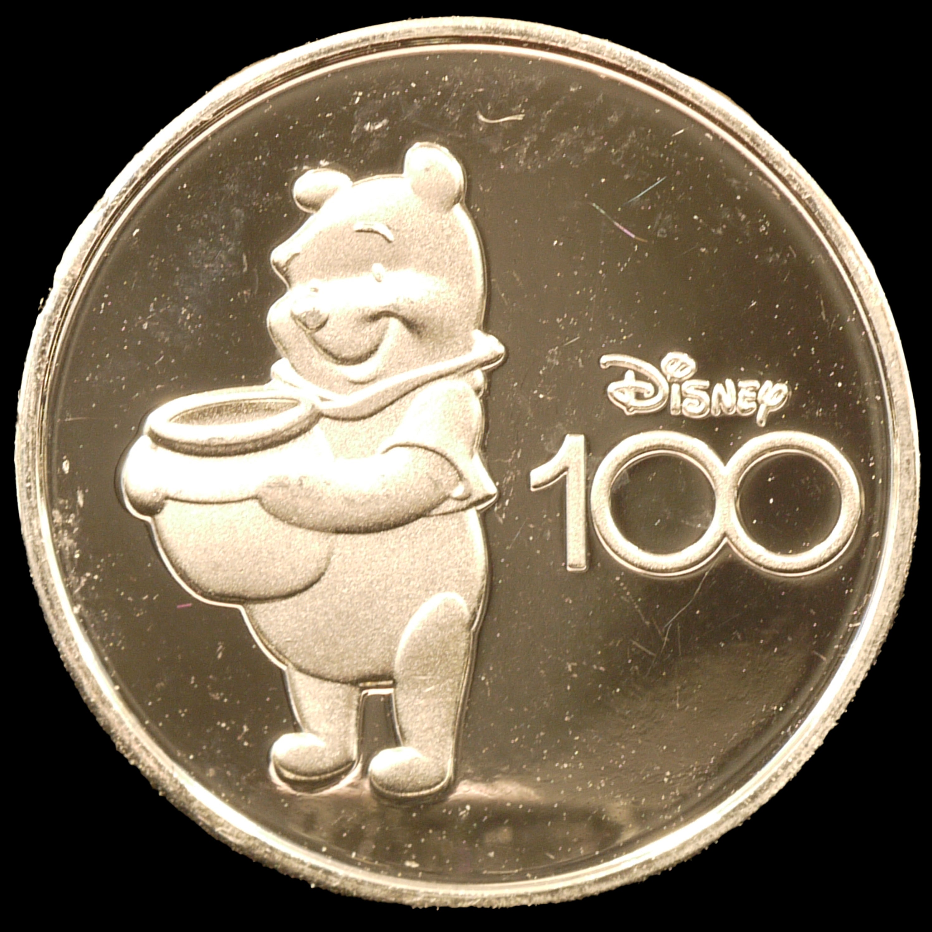 Disney 1/10oz Platinum Medal Kumano Pooh