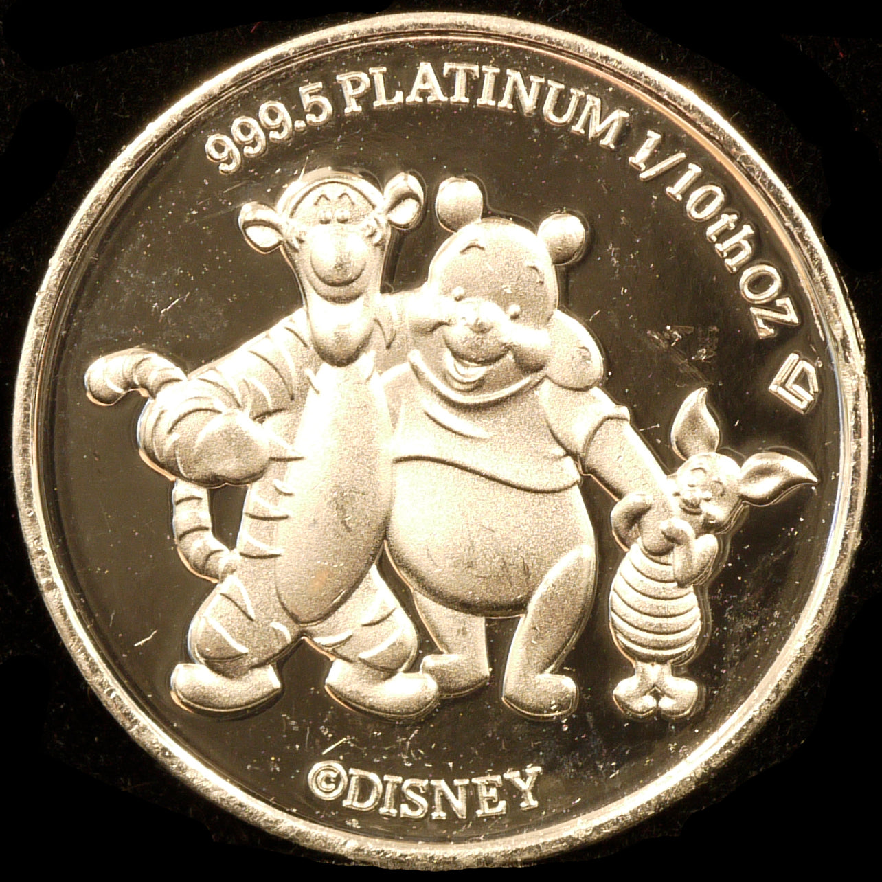 Disney 1/10oz Platinum Medal Kumano Pooh