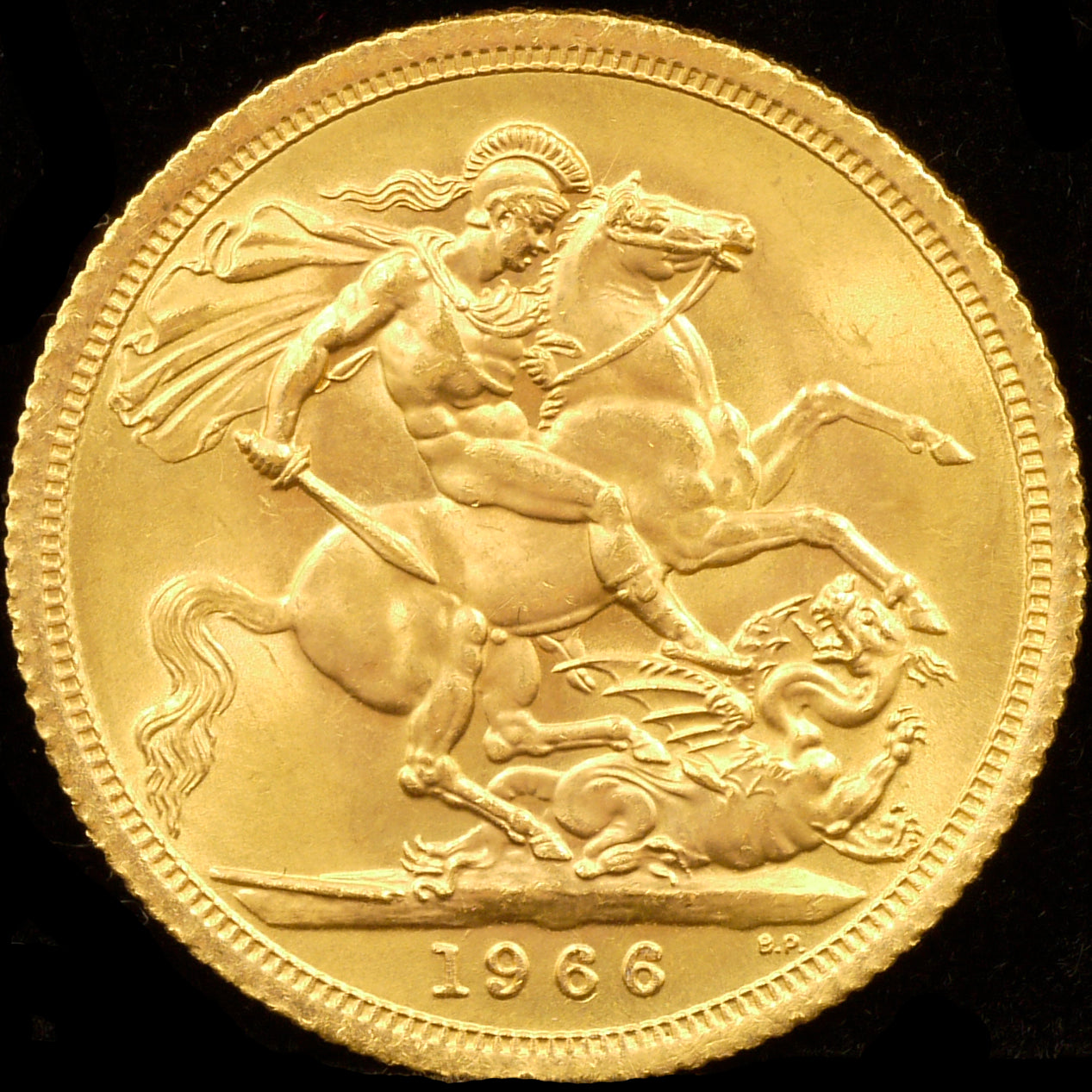 British Sovolin Gold Coin 1966 Elizabeth II