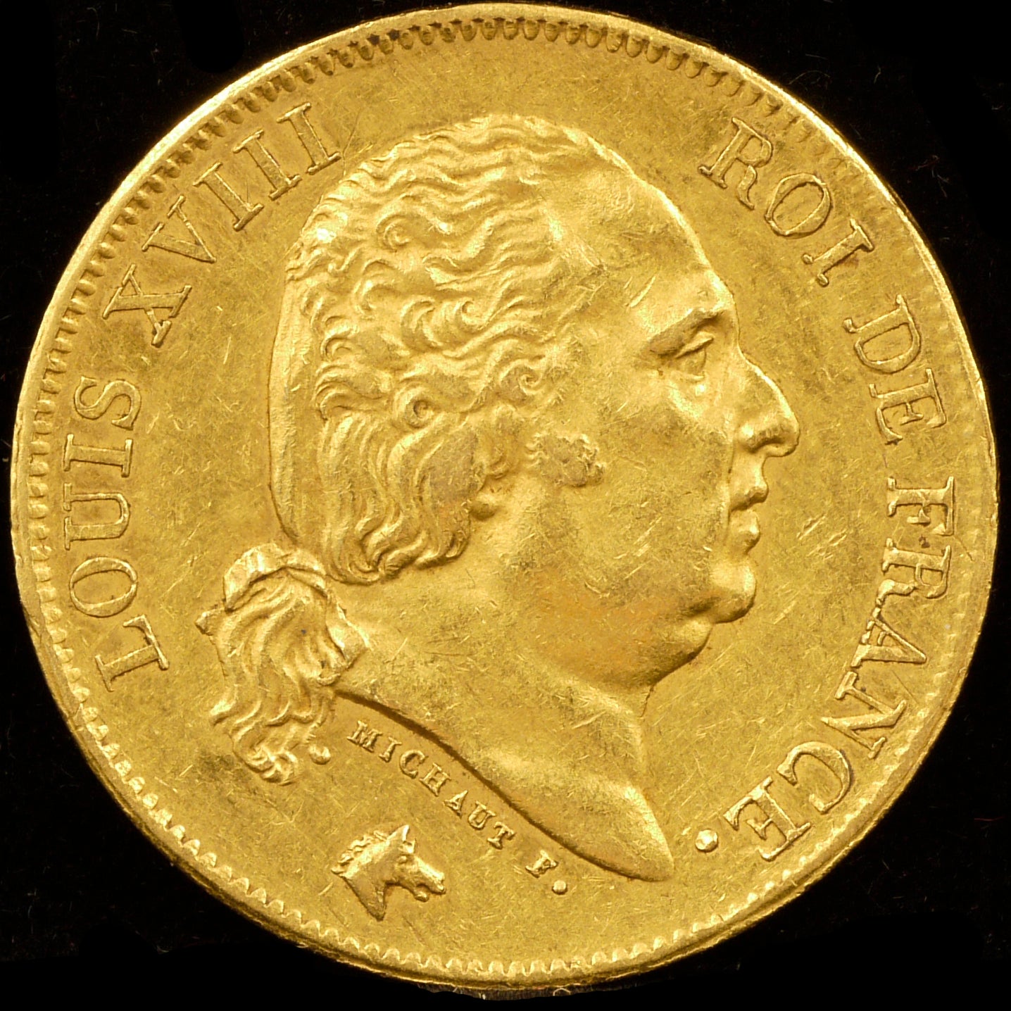 France 40 Fran Gold Coins 1816 Louis XVIII